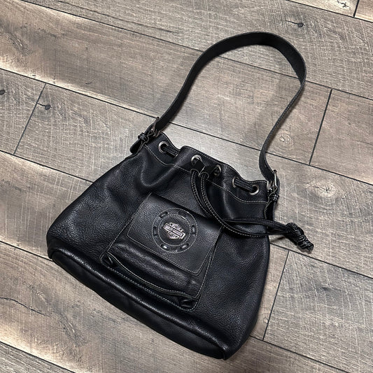 Harley-Davidson Leather Bucket Bag