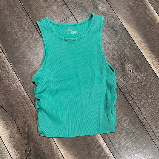 Aerie Ruched Ribbed Stretchy Tank Top