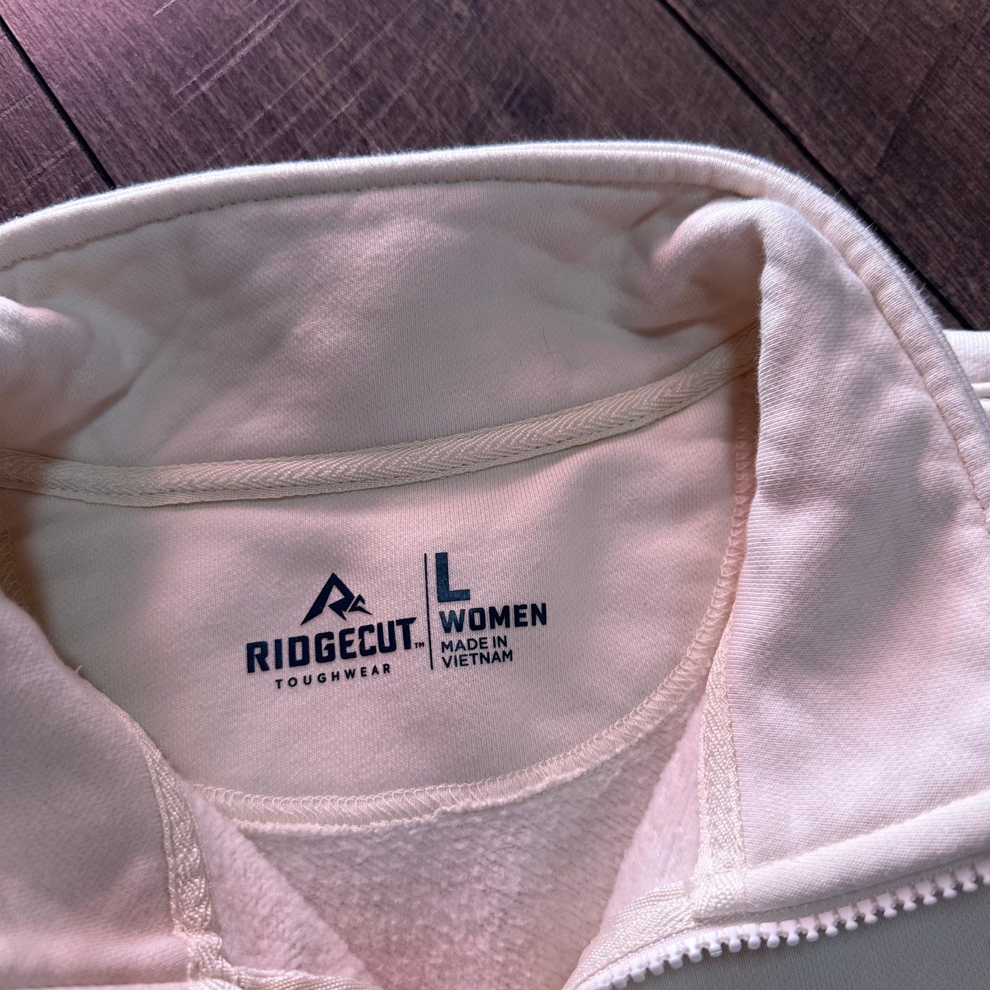 Ridgecut Toughwear 1/2 Zip Pullover Cream