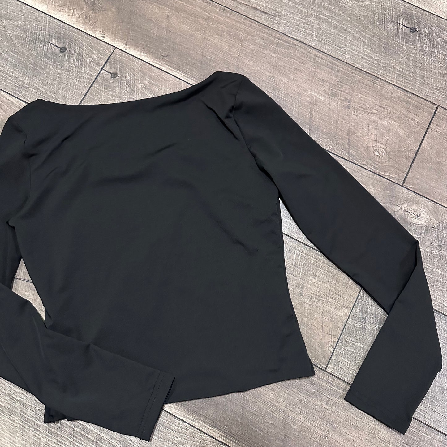 Unbranded Long Sleeve Double Lined Square Neck Top