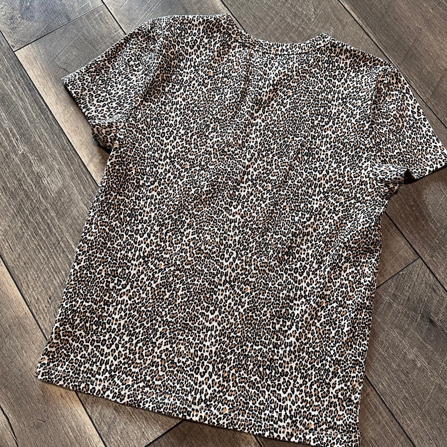 American Eagle Leopard Short Sleeve Top