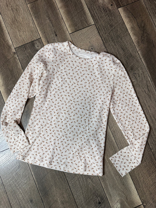 Aerie Waffleknit Floral Long Sleeve