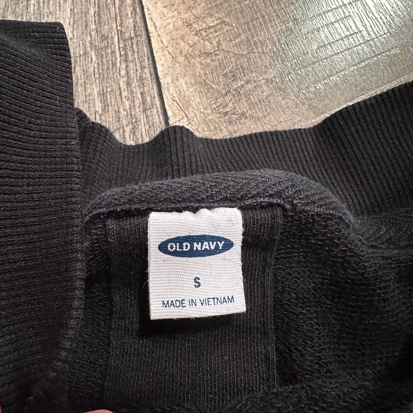 Old Navy Black Pullover Tie Waist