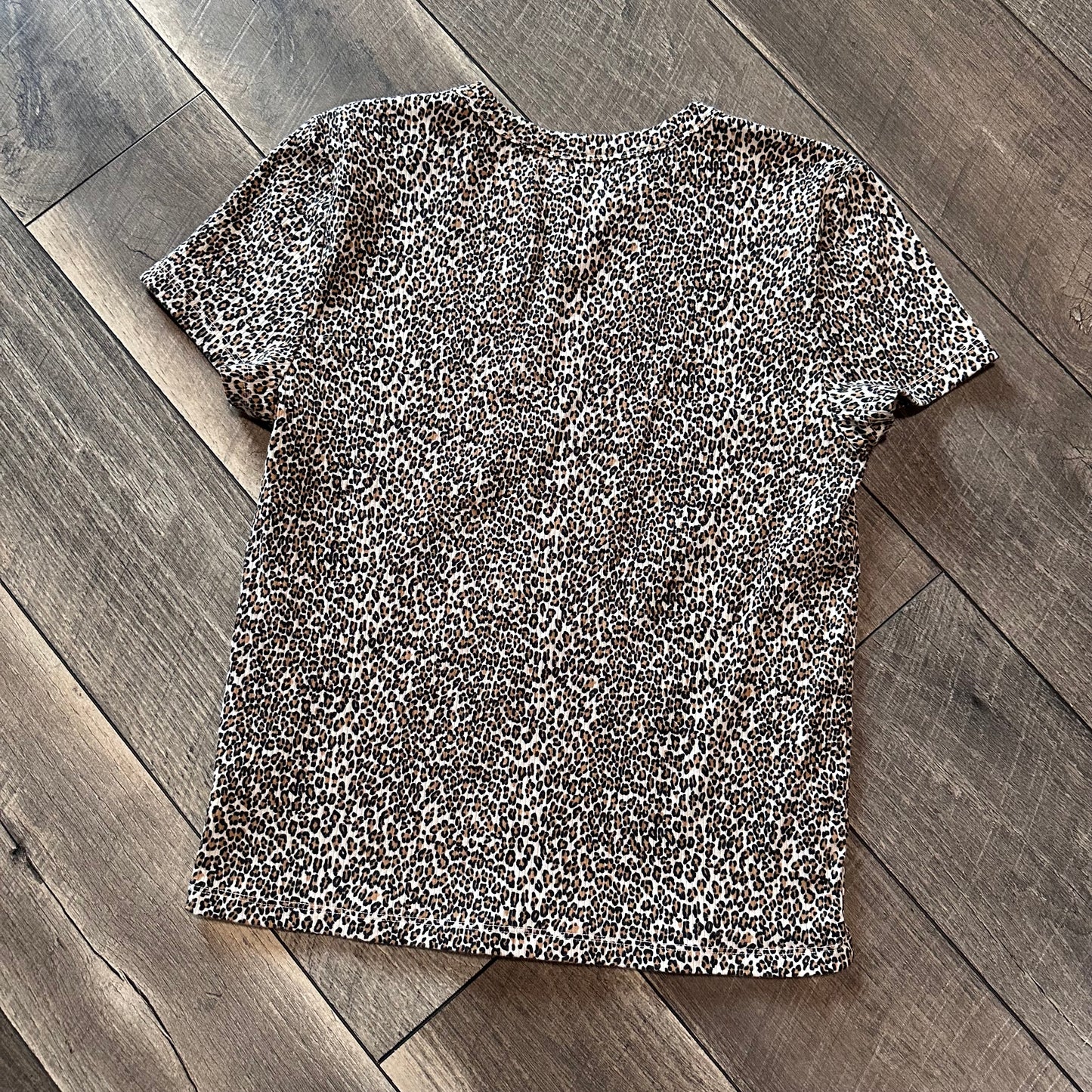 American Eagle Leopard Short Sleeve Top