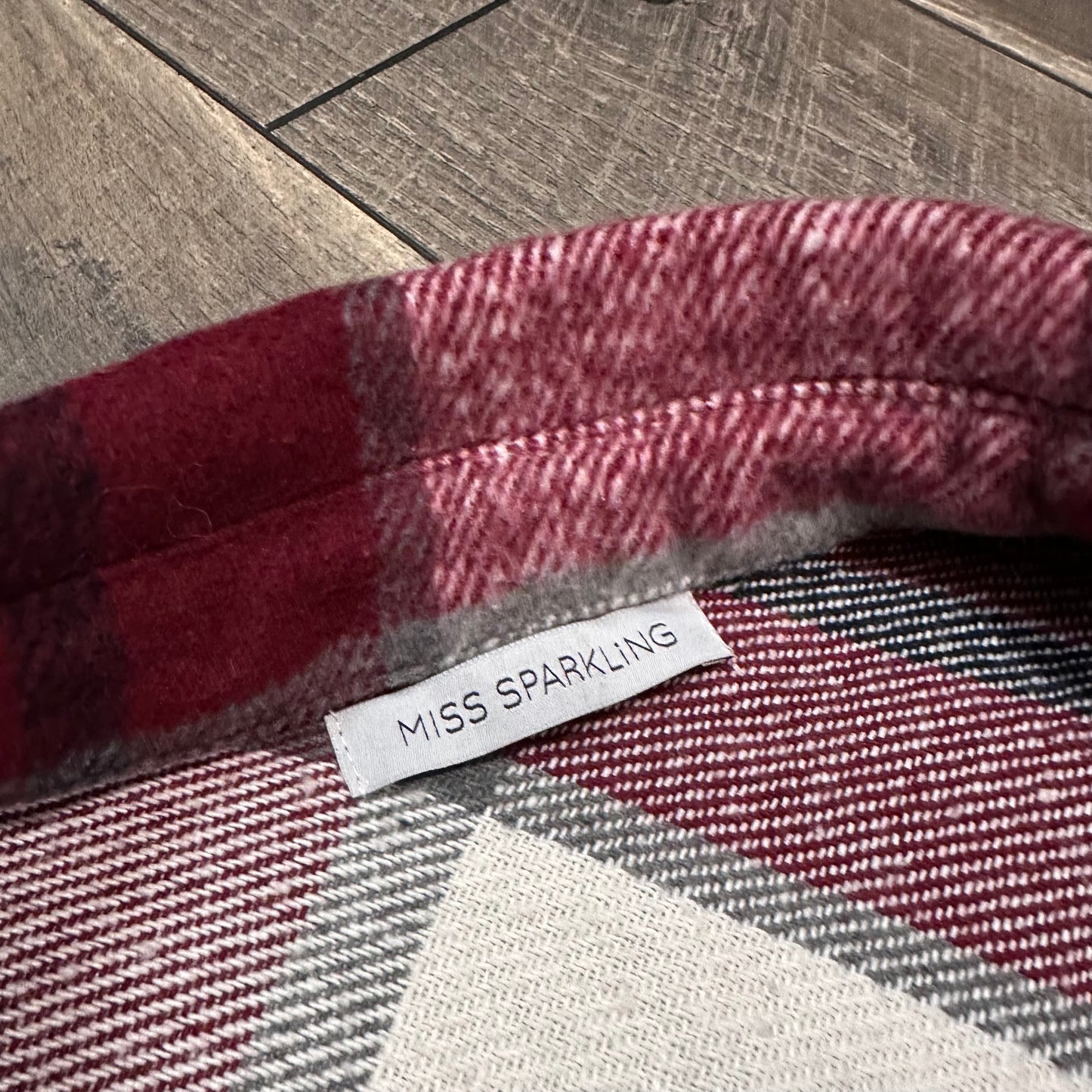 Miss Sparkling Plaid Shacket