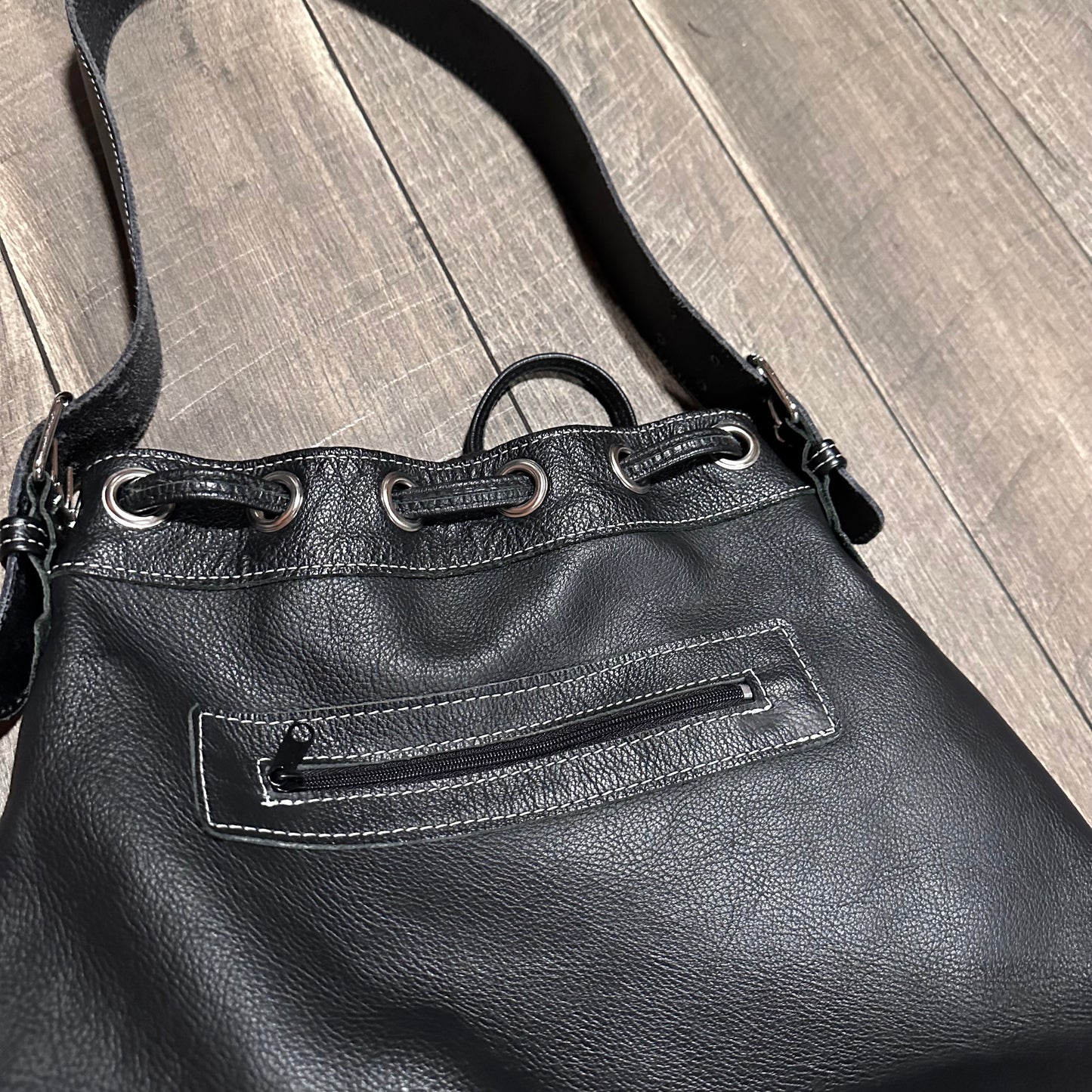 Harley-Davidson Leather Bucket Bag