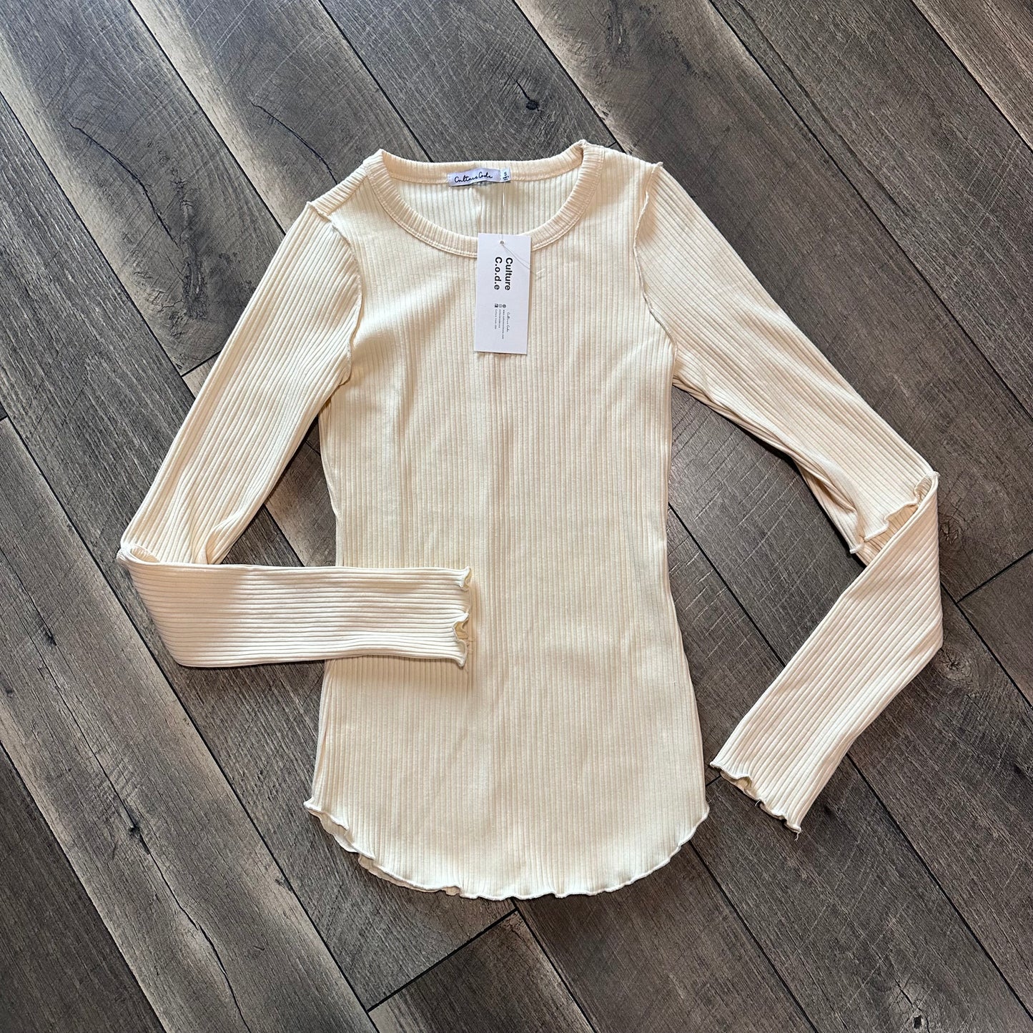 NWT🫘 Culture Code Vanilla Bean Long Sleeve