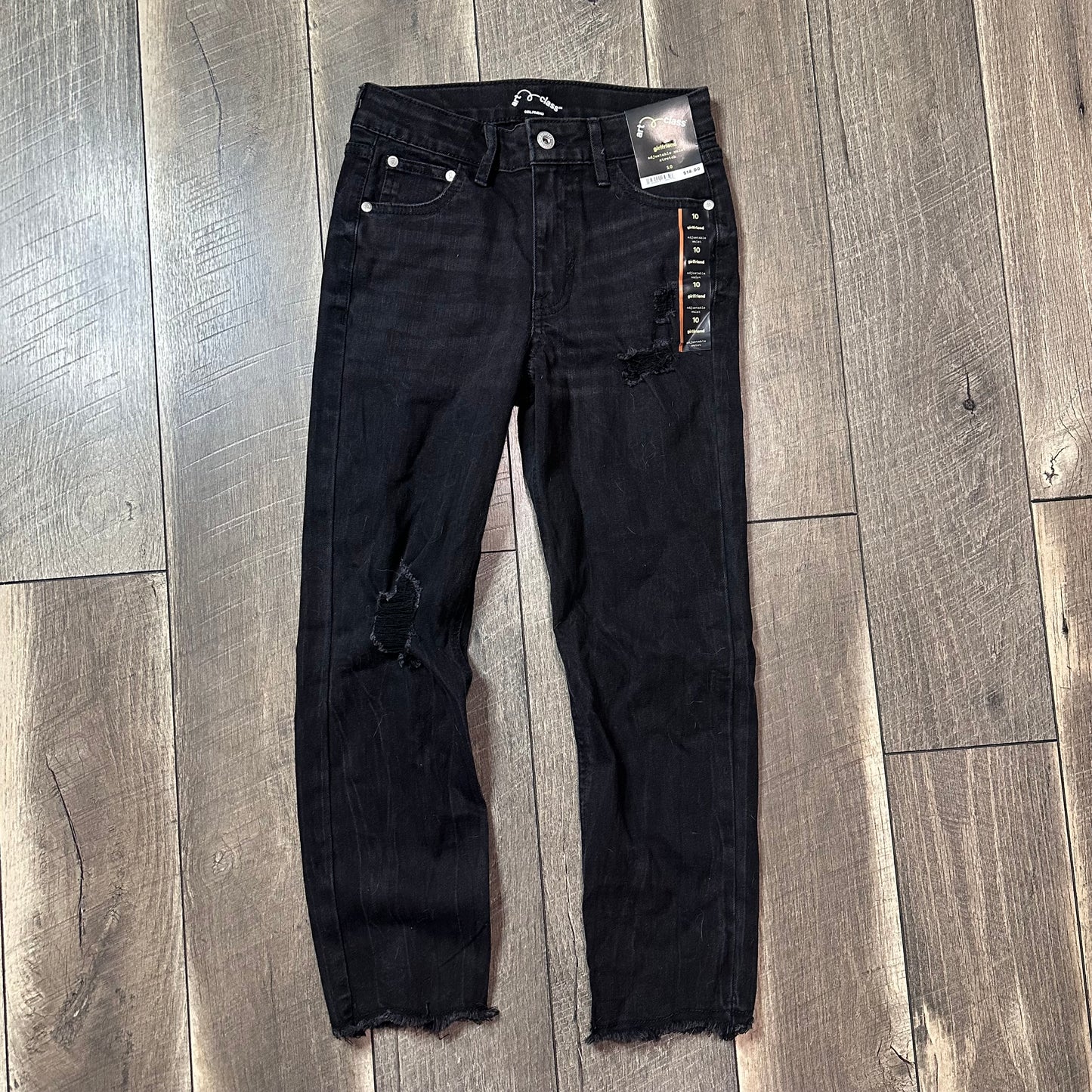 Art Class Girlfriend Fit Black Jeans