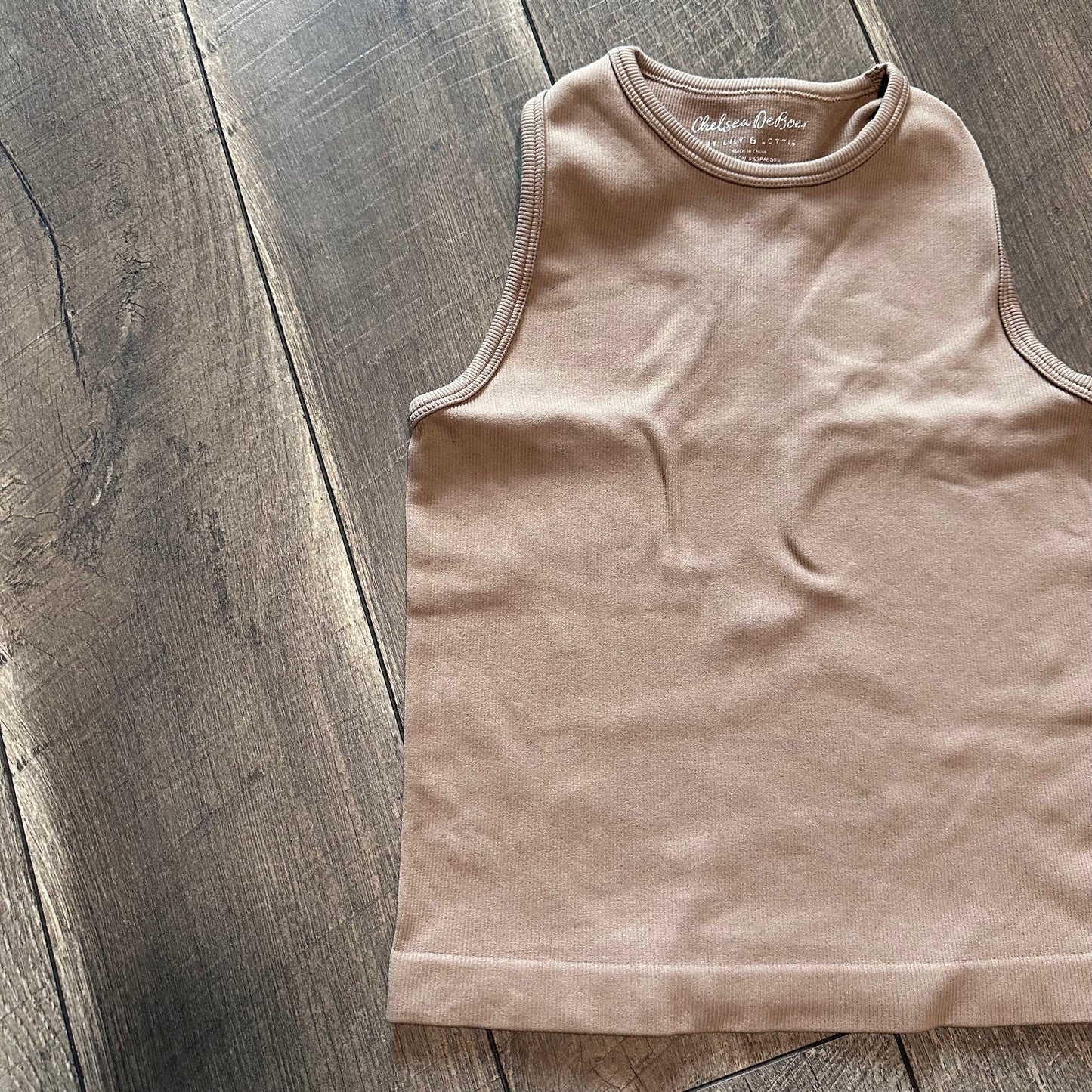 Chelsea DeBoer by Lily & Lottie Ribbed Stretch Tank Top