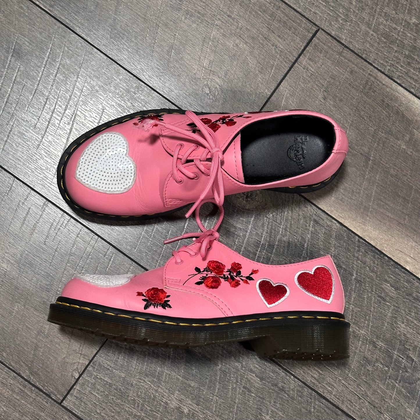 Dr. Martens 1461 Sequin Hearts Shoes