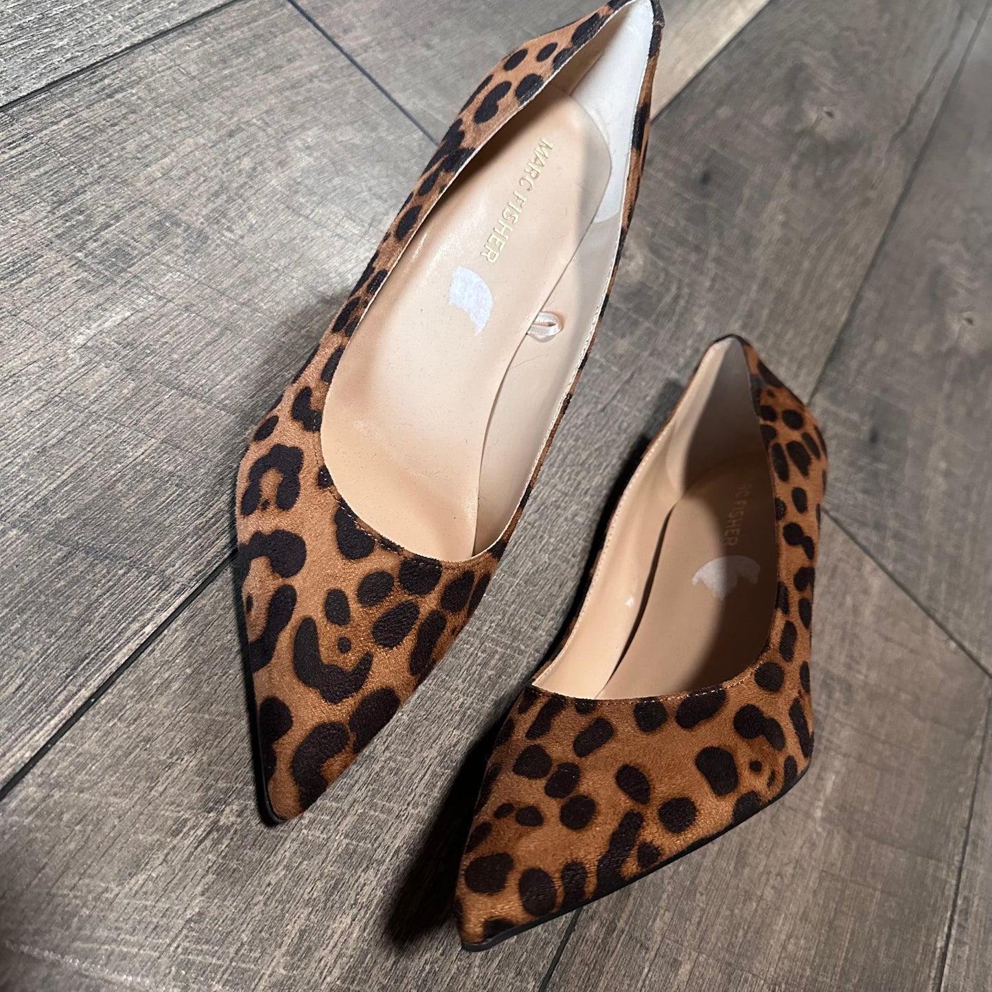 Marc Fisher Leopard Pointed Toe Heels