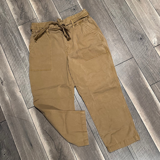 Cabi Hi Waisted Tie Straight Leg Pants