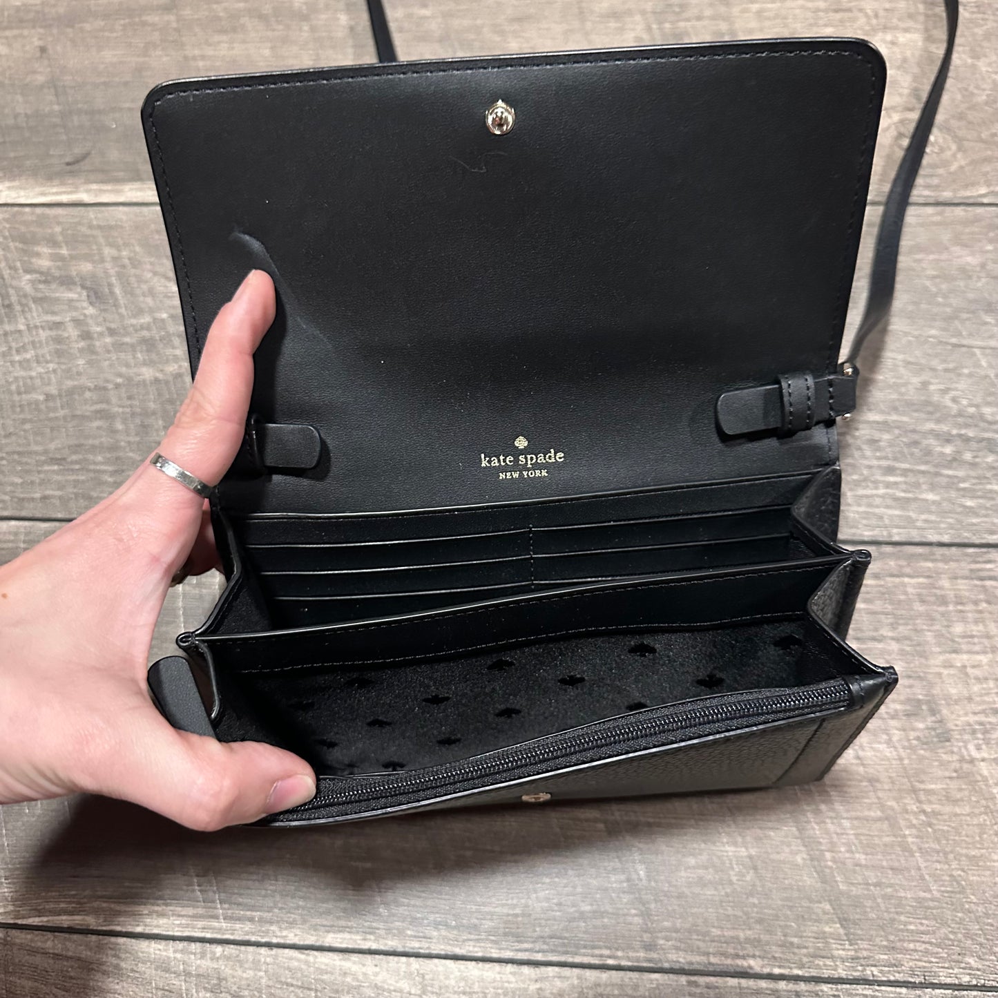 Kate Spade Pebble Leather Wallet Crossbody