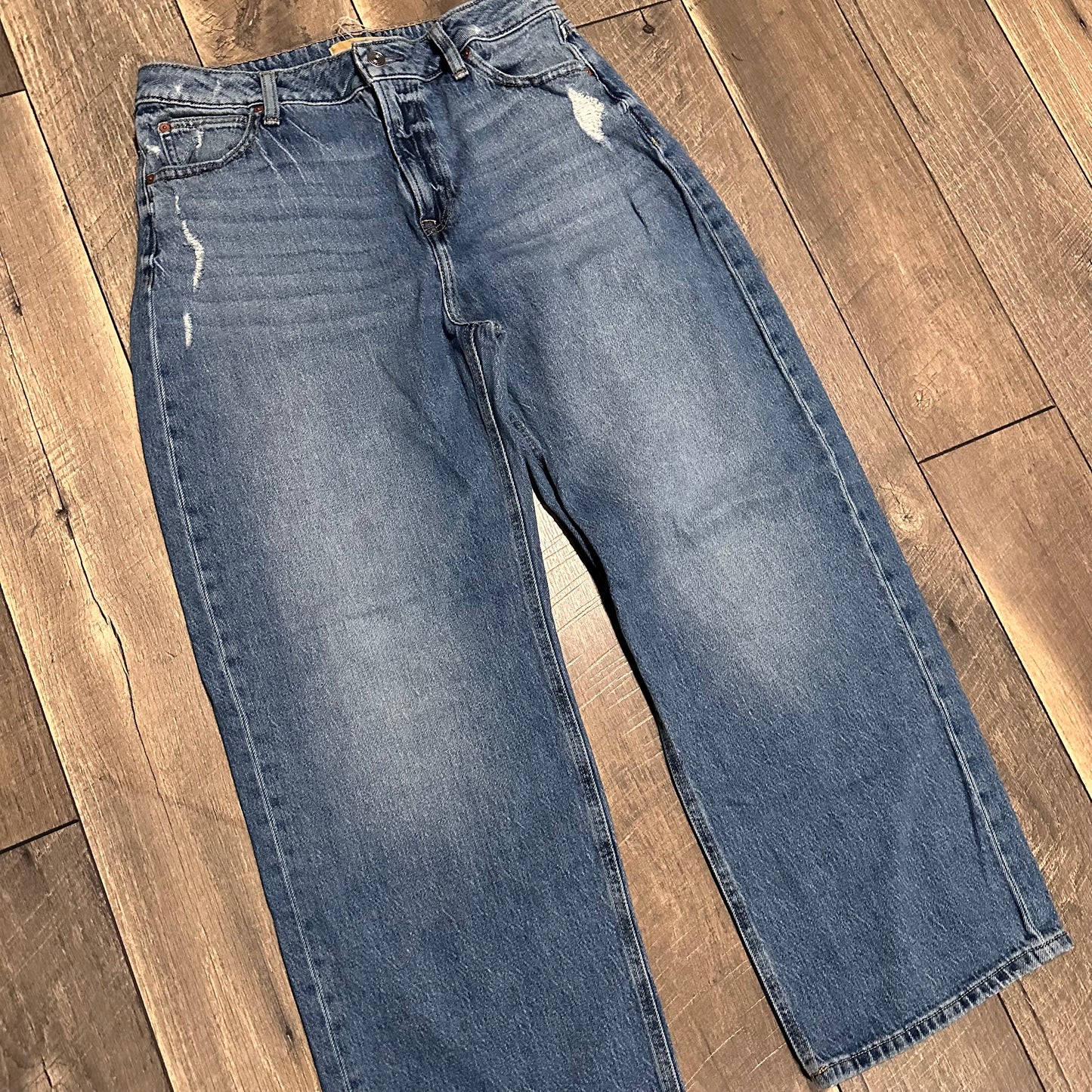 Denim Super Hi Rise Cheeky Wide Leg Jeans