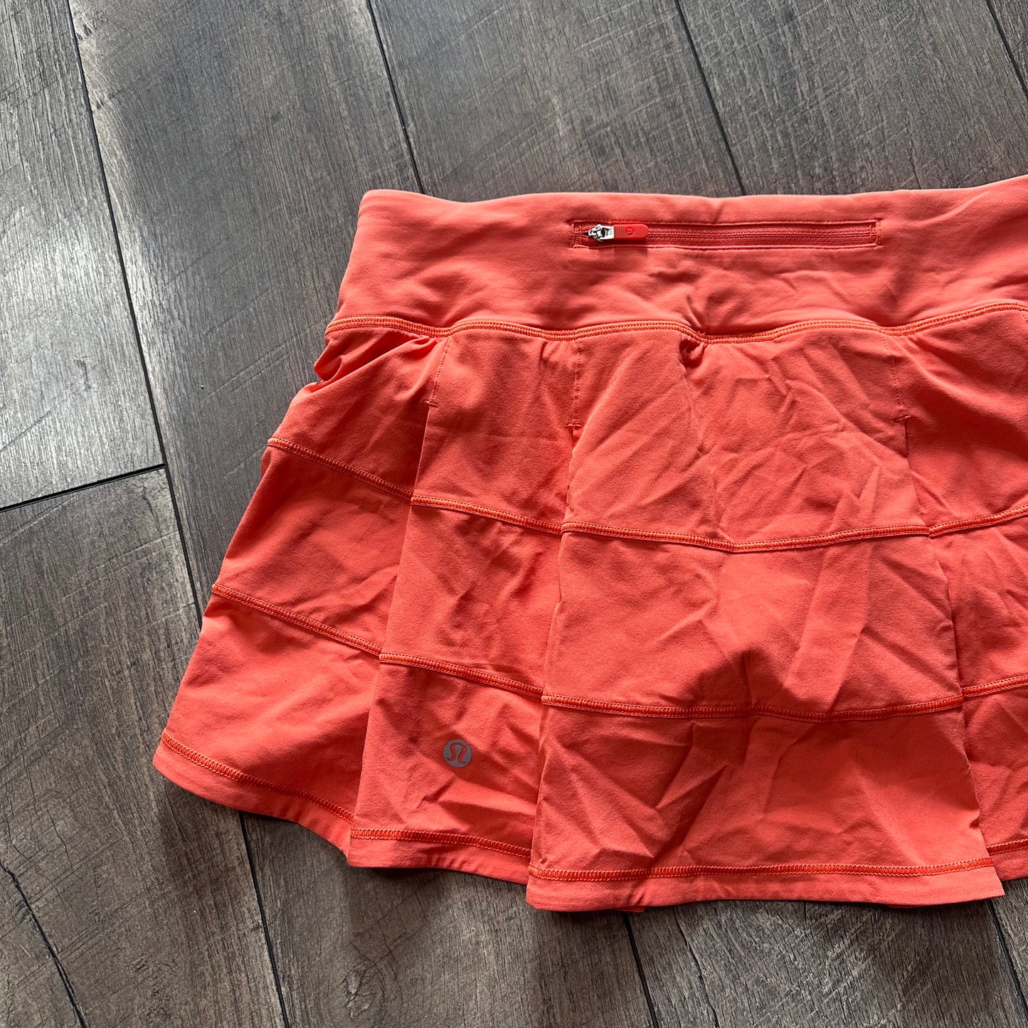 Lululemon Pace Rival Mid-Rise Skirt Warm Coral