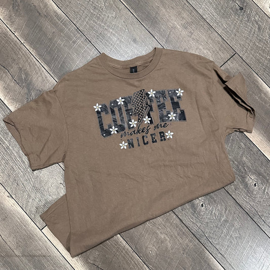 Gildan Coffee Makes Me Nicer T-Shirt