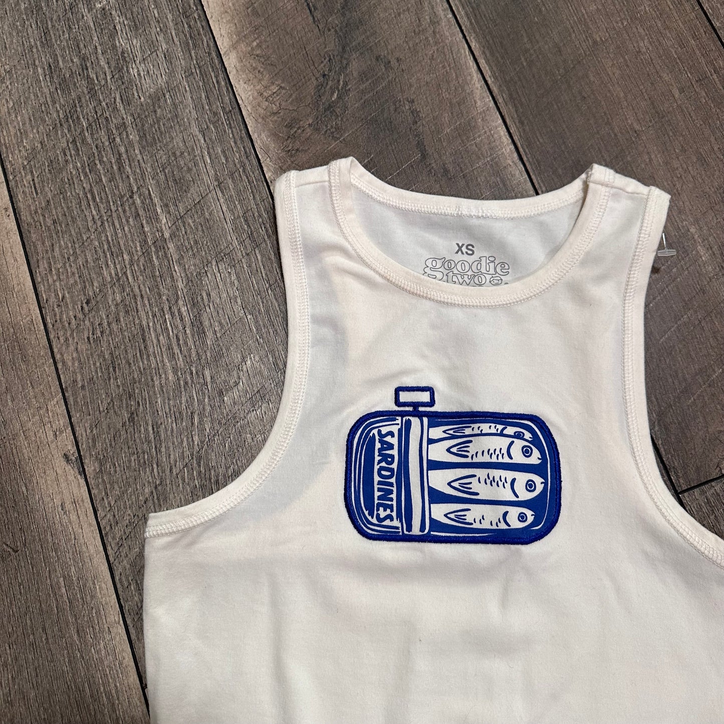 NWOT💙 Goodie Two Sleeves Sardines Crop Tank