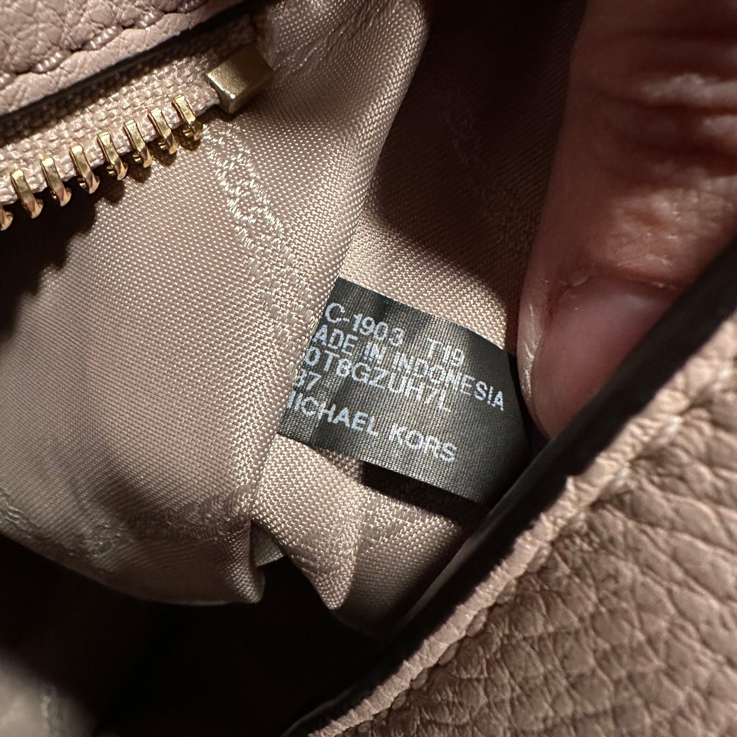 Michael Kors Evie Large Pebbled Leather Shoulder Bag