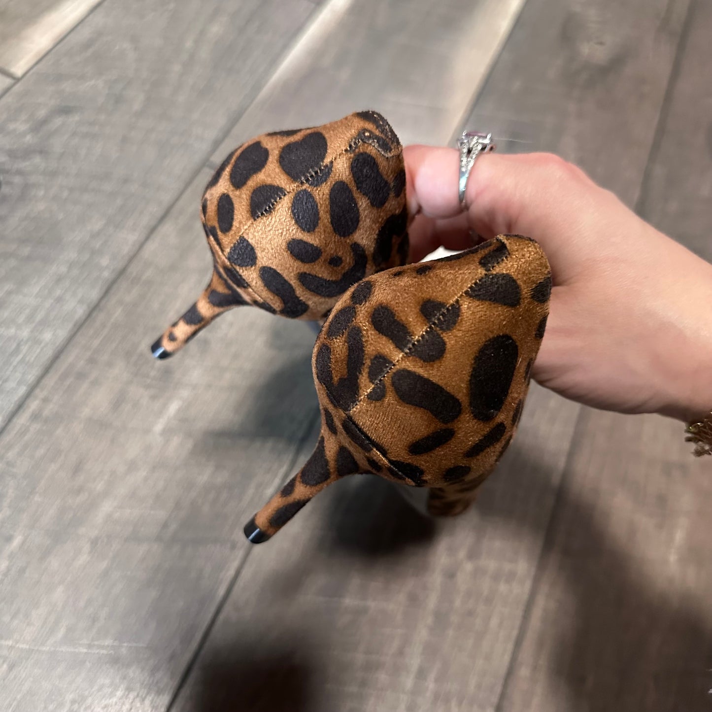 Marc Fisher Leopard Pointed Toe Heels