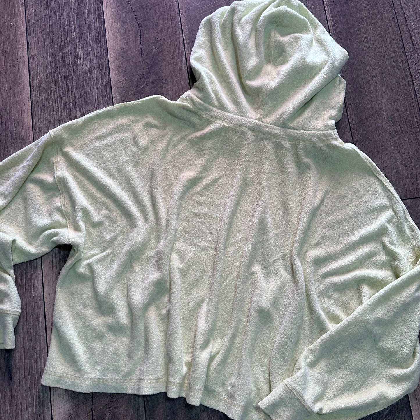 Free People Movement Oversized Terry Cloth Crop Hoodie