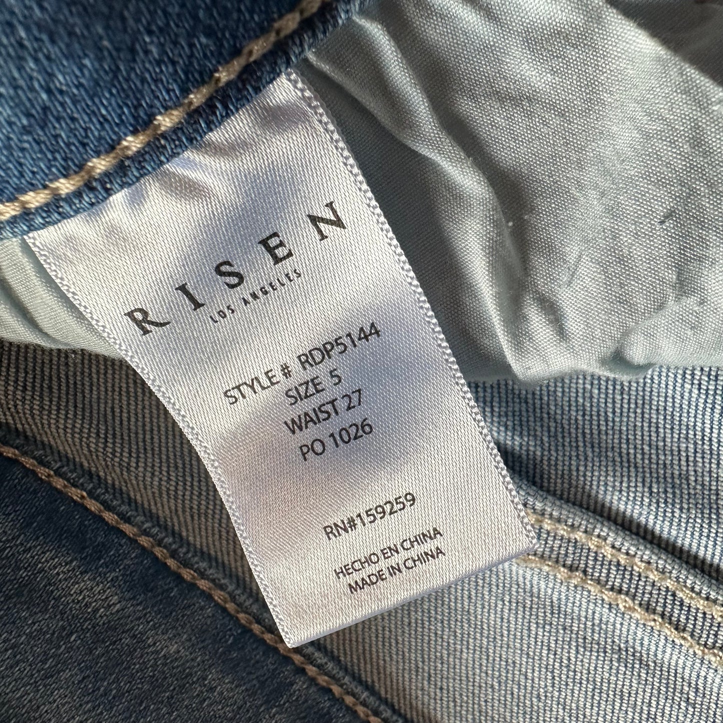 Risen Hi Rise Crop Straight Jeans