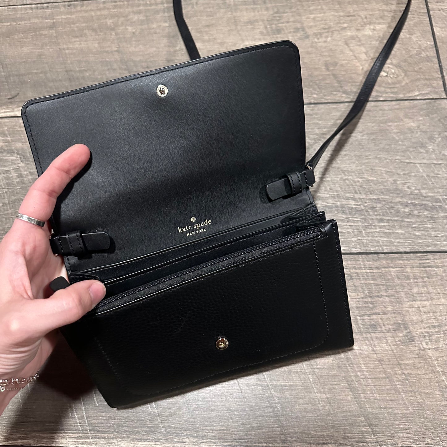 Kate Spade Pebble Leather Wallet Crossbody