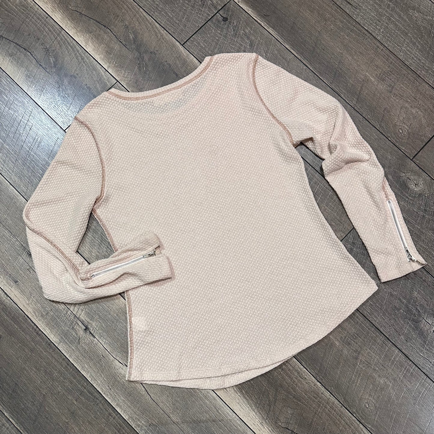 Alyssa Nicole Waffleknit Long Sleeve Top