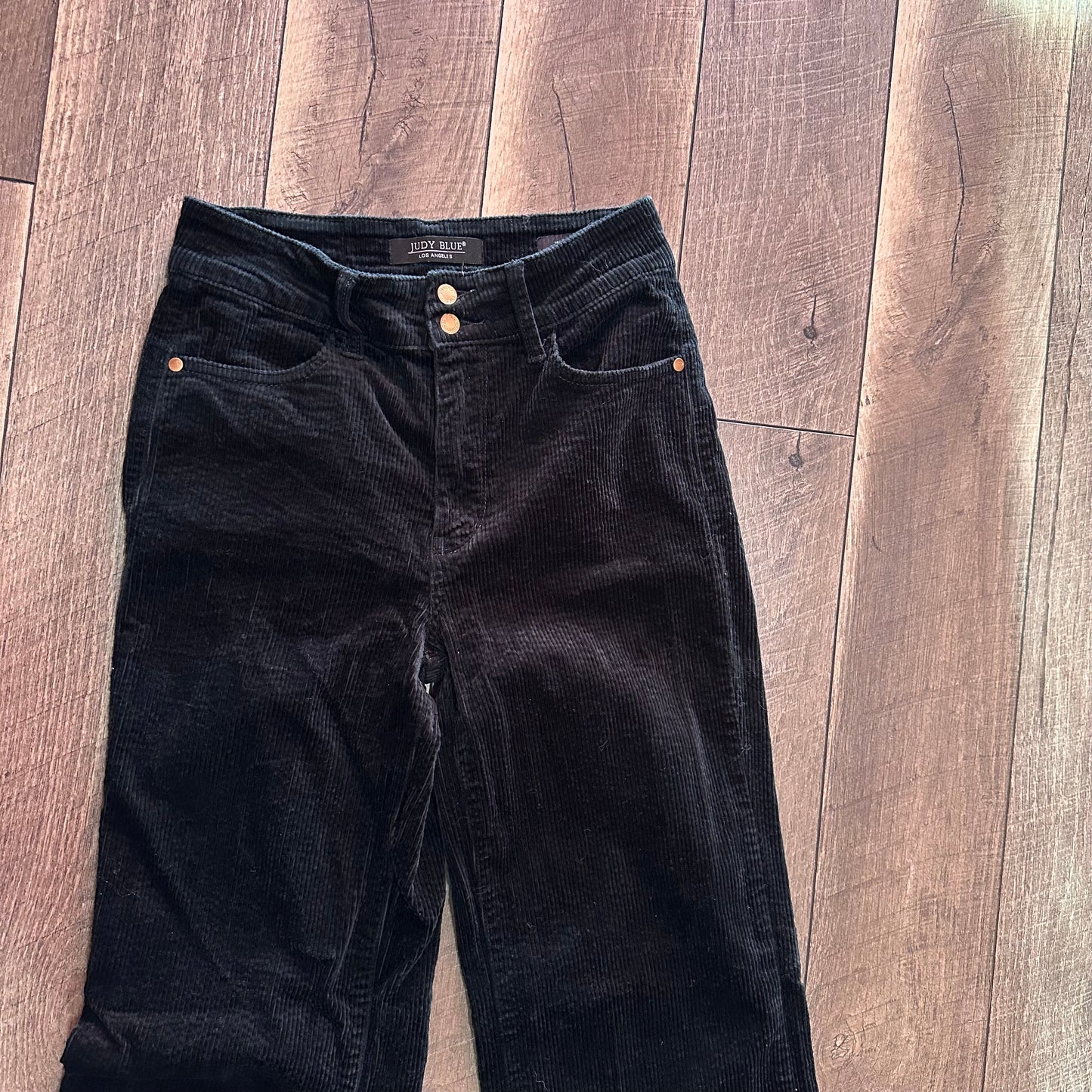 Judy Blue Emerald Green Wide Leg Corduroy Pants