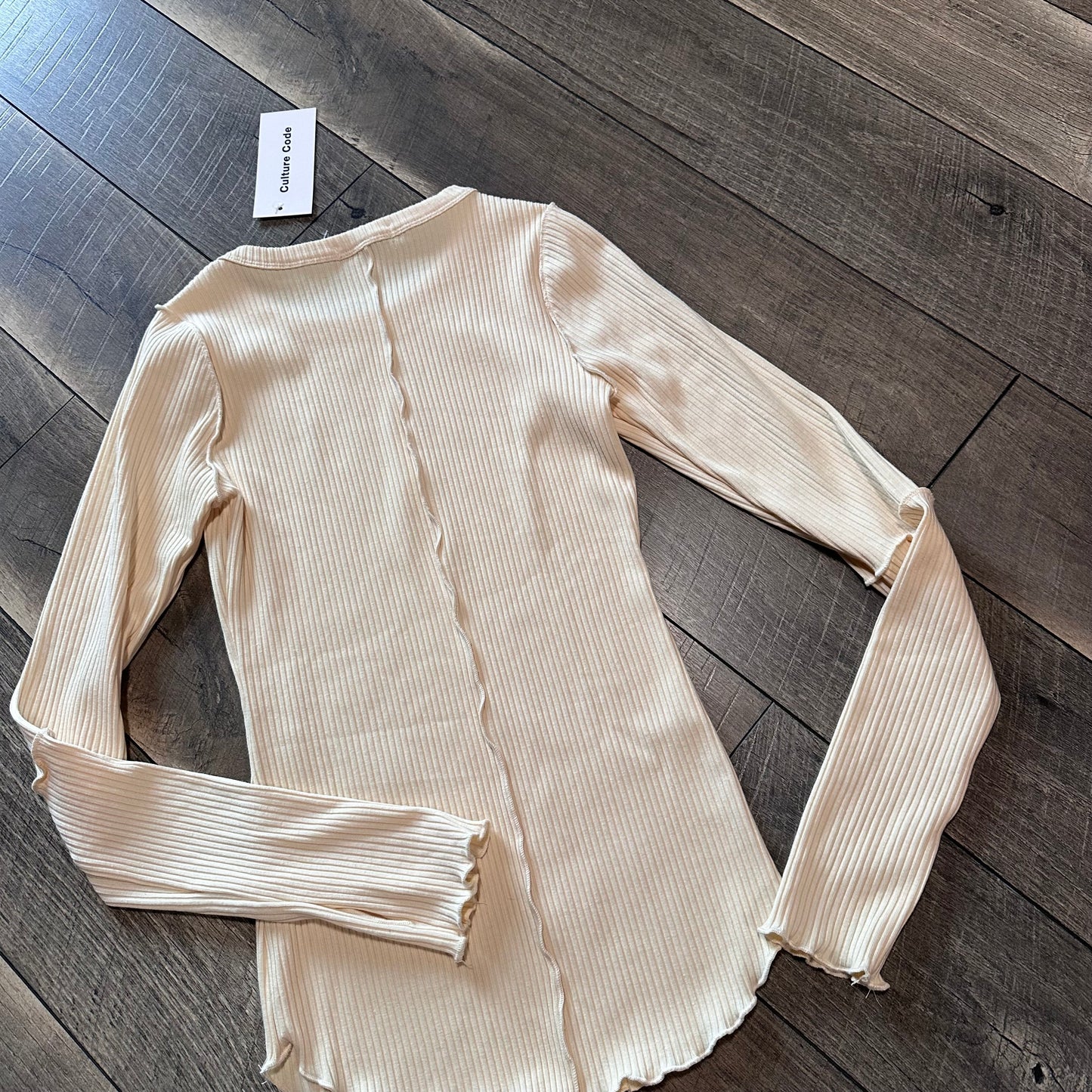 NWT🫘 Culture Code Vanilla Bean Long Sleeve