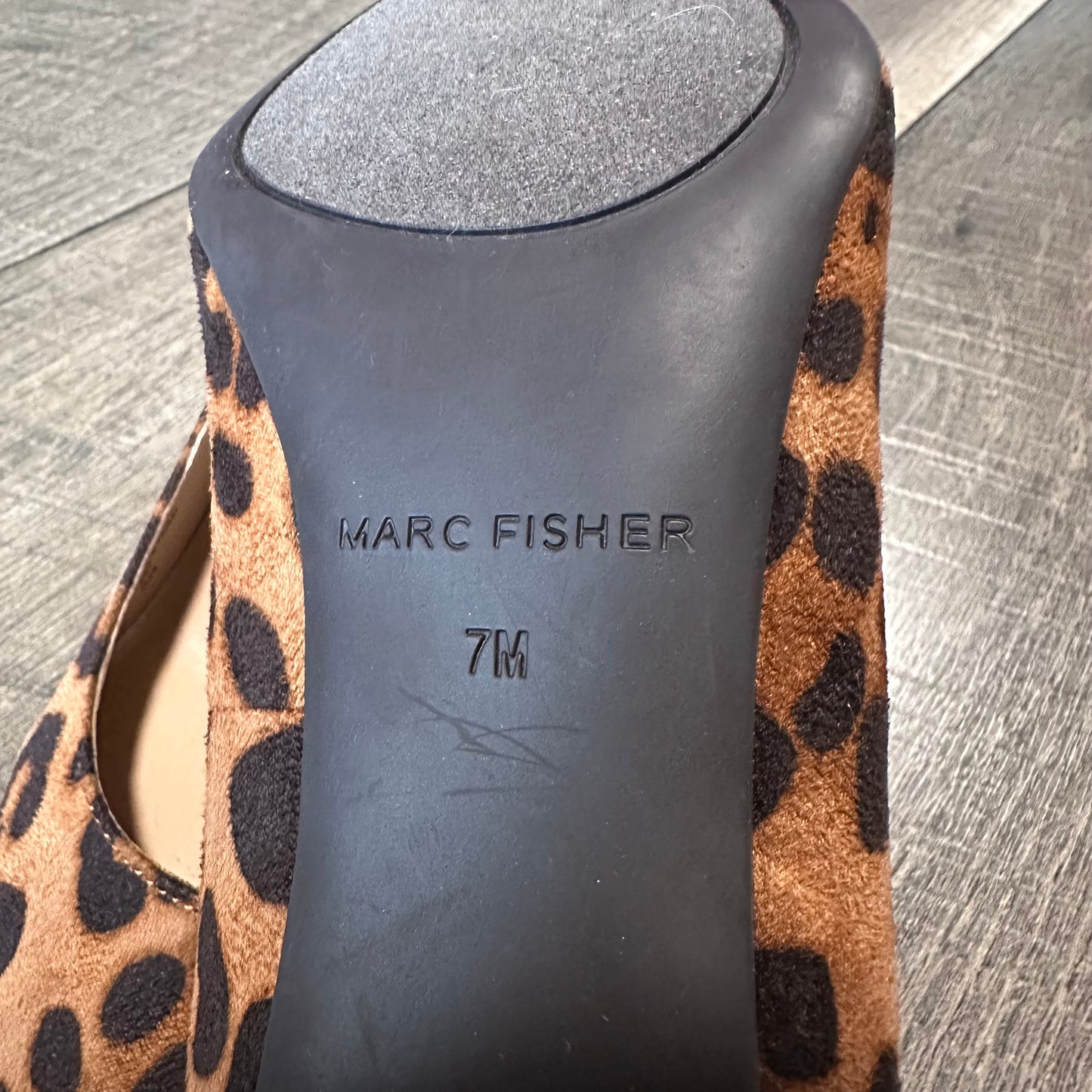 Marc Fisher Leopard Pointed Toe Heels