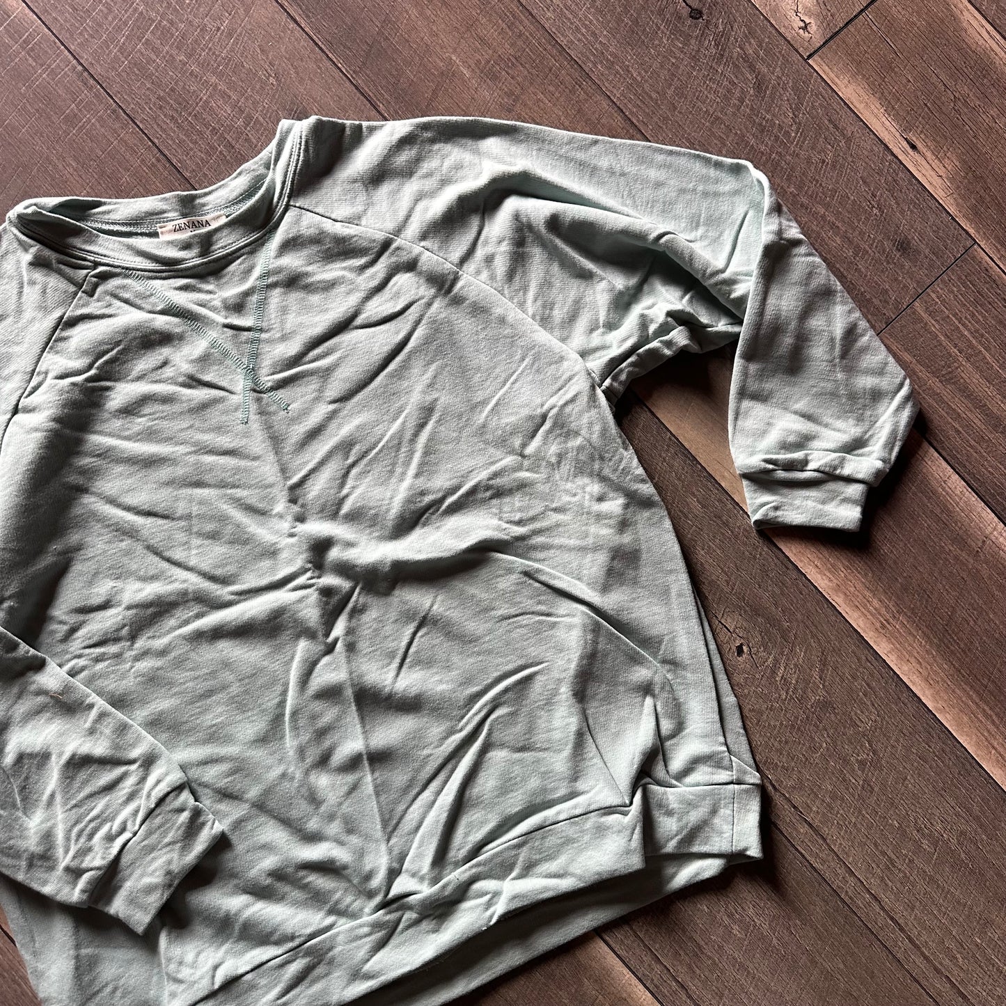 Zenana Mint Crewneck Pullover (new without tags)