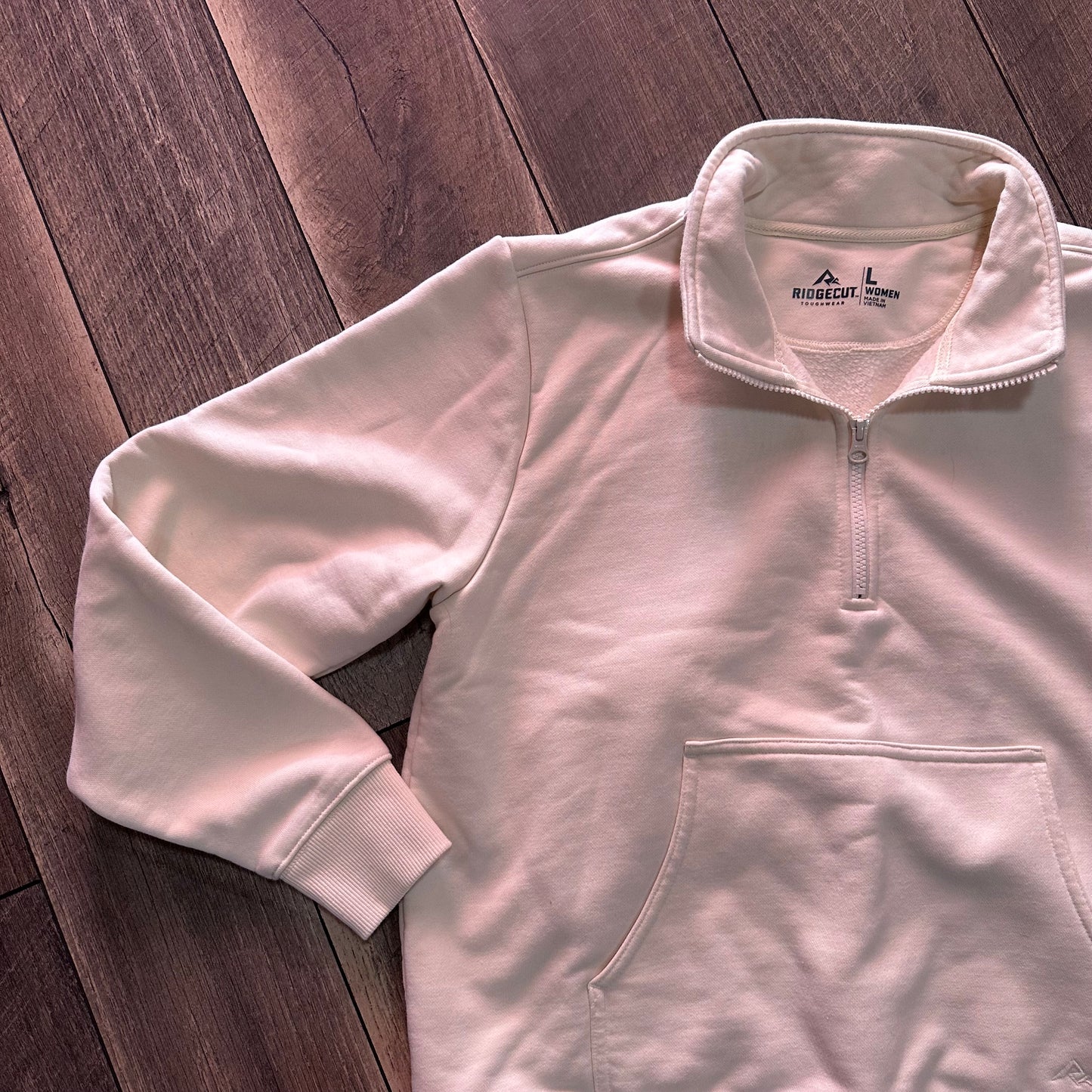 Ridgecut Toughwear 1/2 Zip Pullover Cream