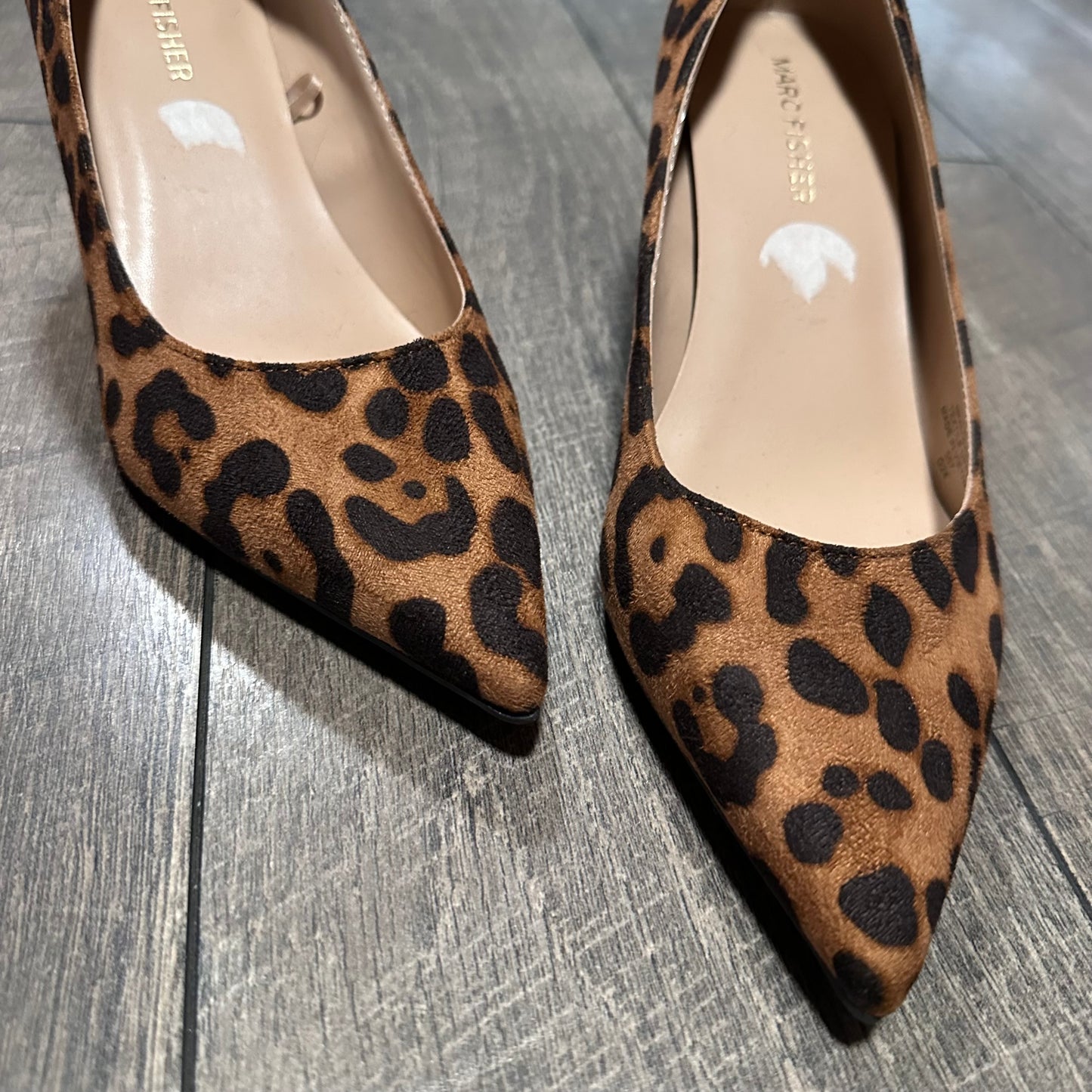 Marc Fisher Leopard Pointed Toe Heels