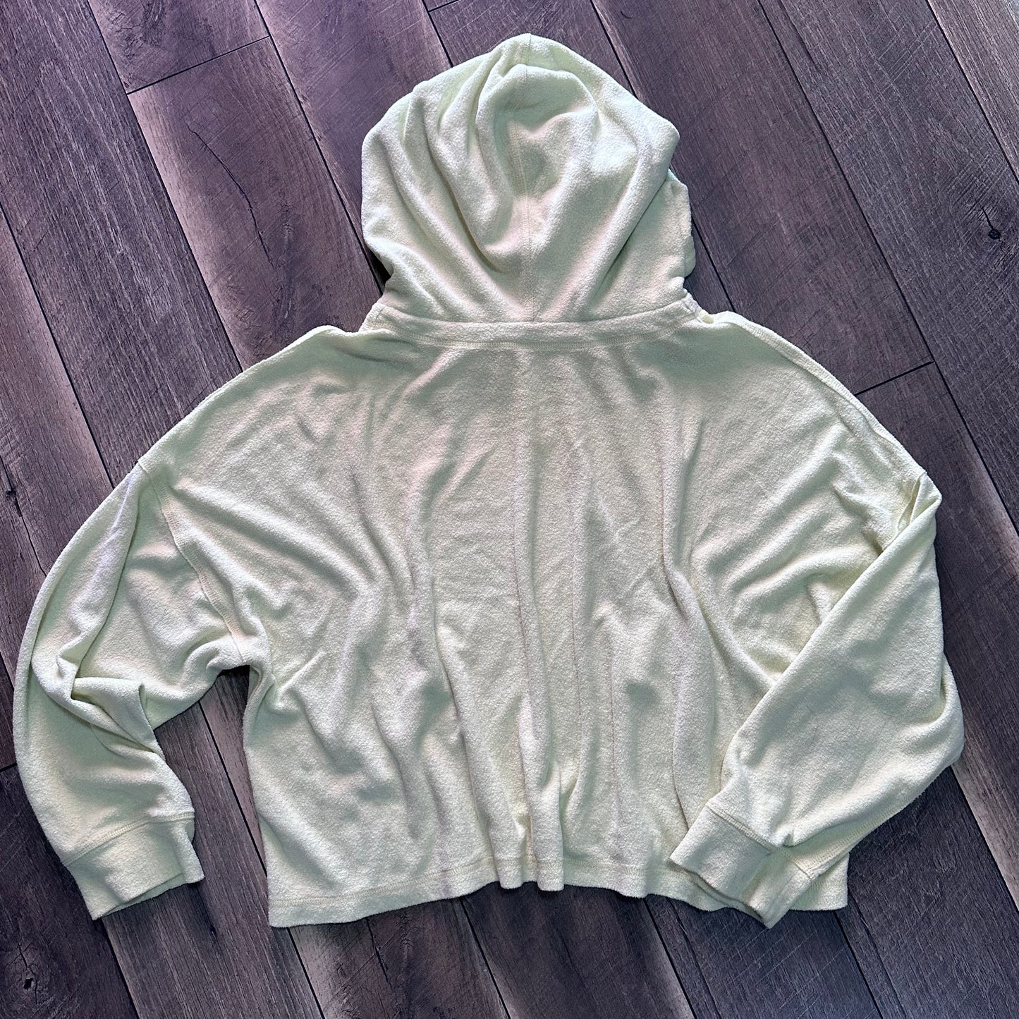 Free People Movement Oversized Terry Cloth Crop Hoodie