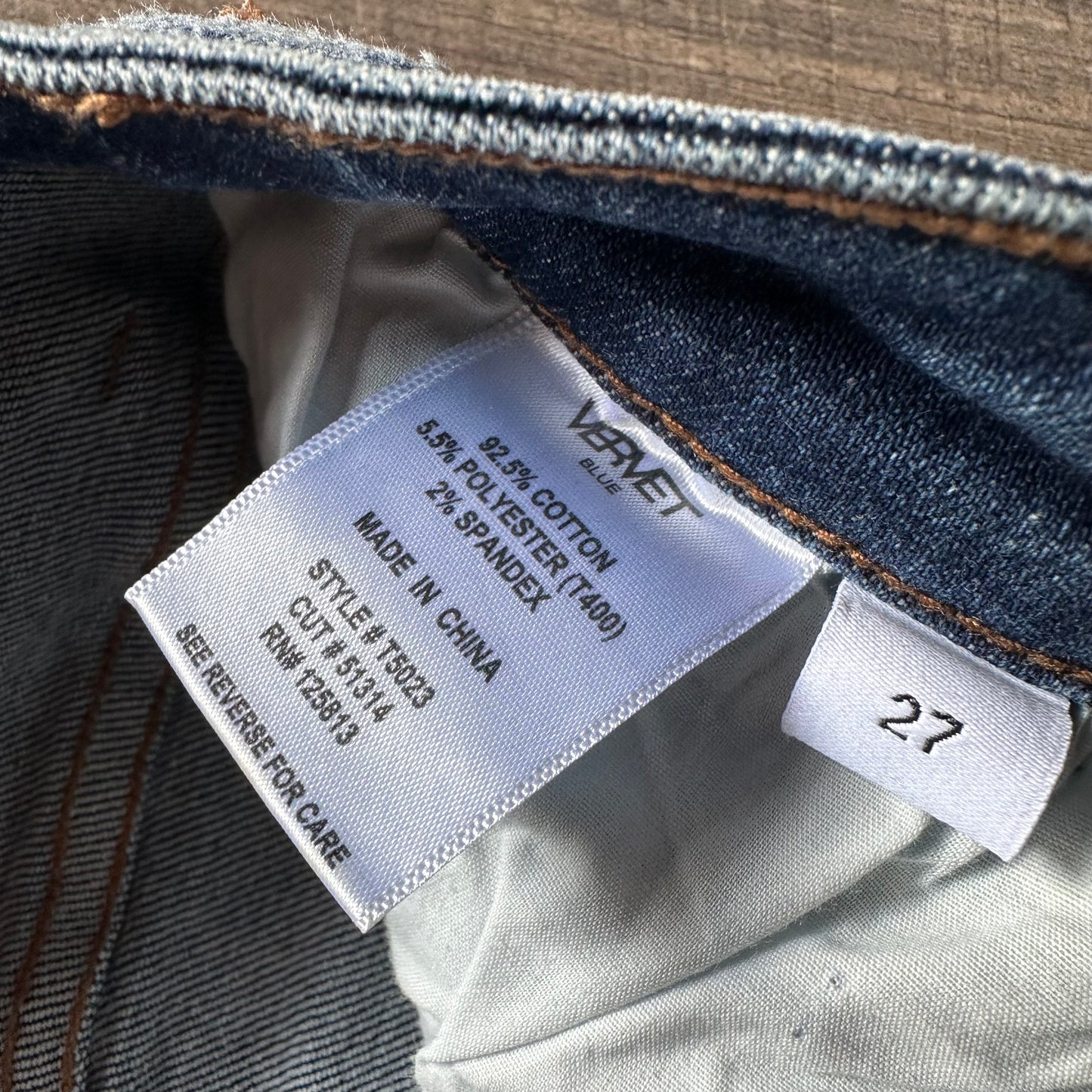 Vervet Buttonfly Distressed Skinny Jeans