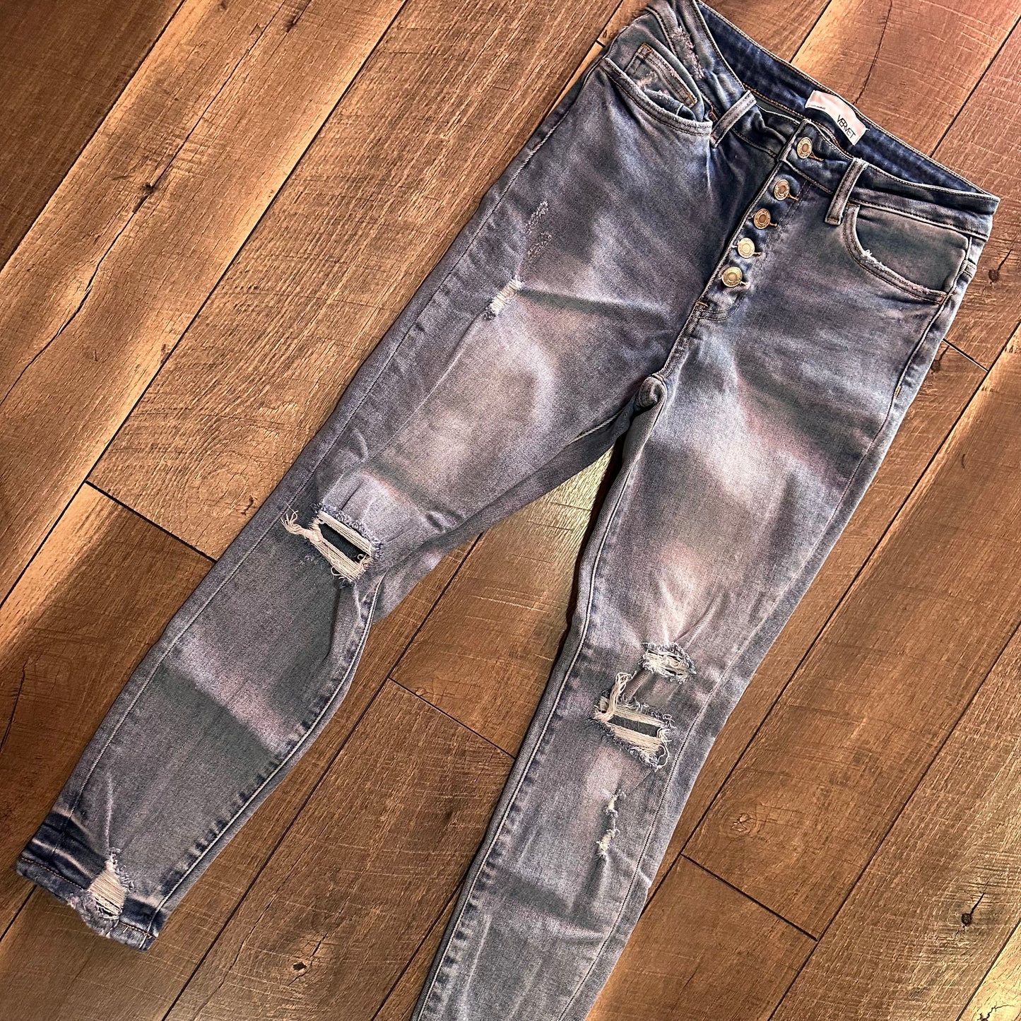 Vervet Buttonfly Skinny Jeans