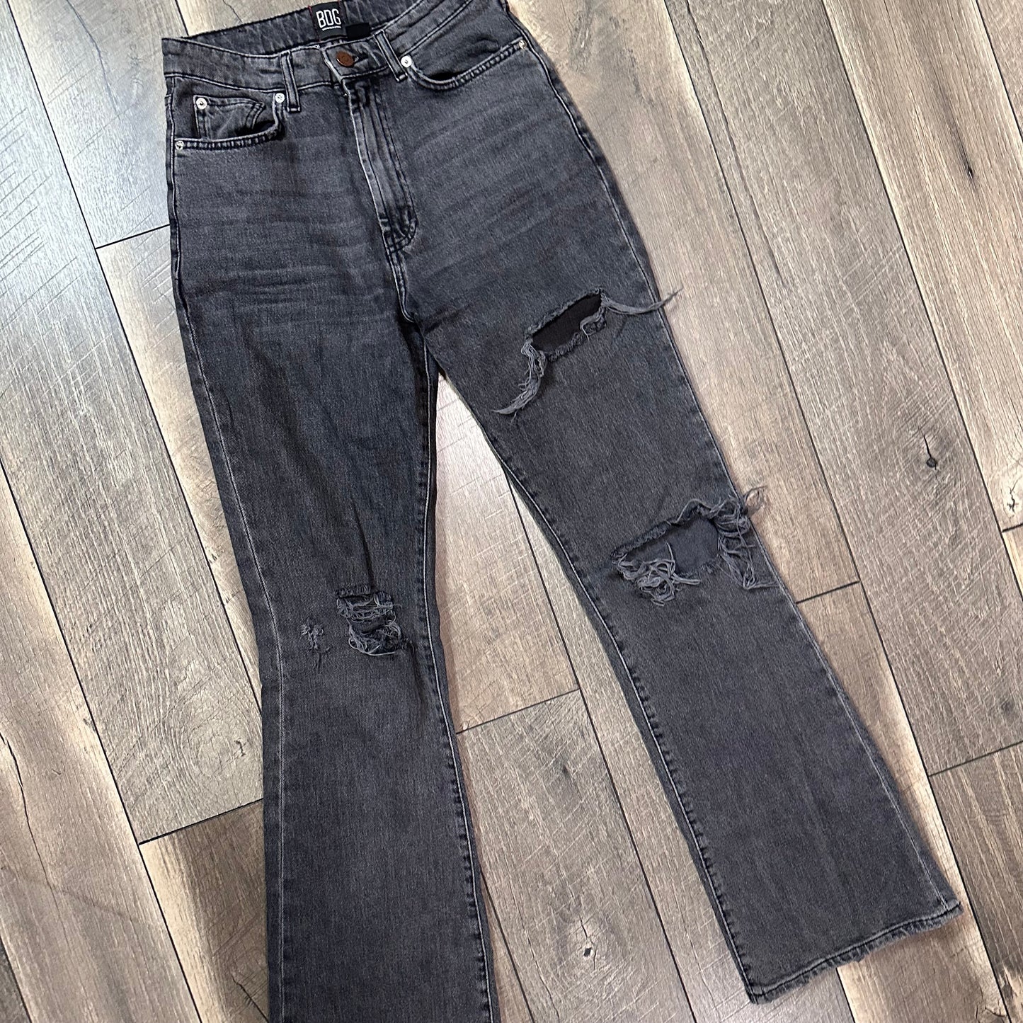 BDG Black Hi Rise Flare Jeans