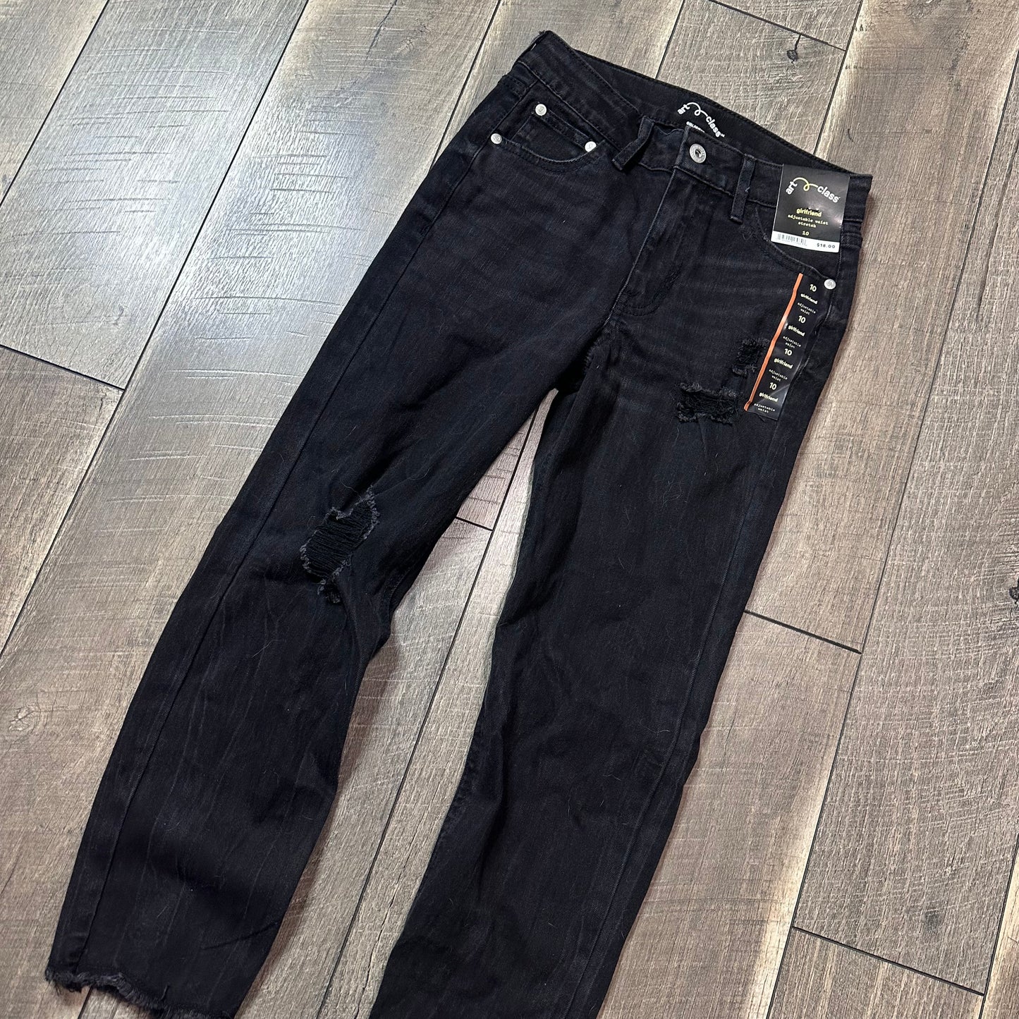 Art Class Girlfriend Fit Black Jeans