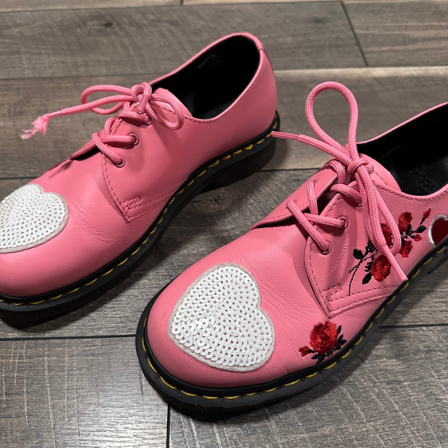 Dr. Martens 1461 Sequin Hearts Shoes