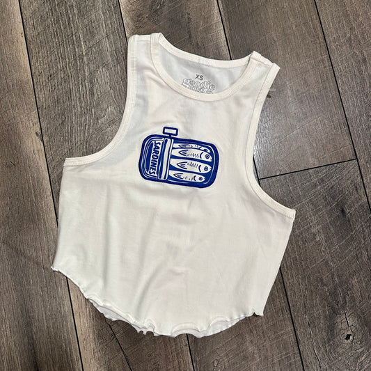 NWOT💙 Goodie Two Sleeves Sardines Crop Tank
