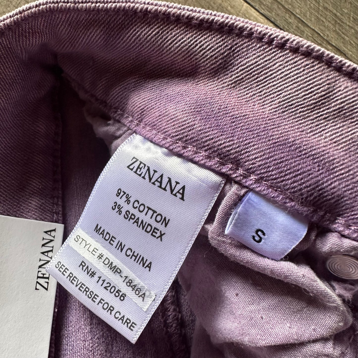 Zenana Purple Raw Hem Flares