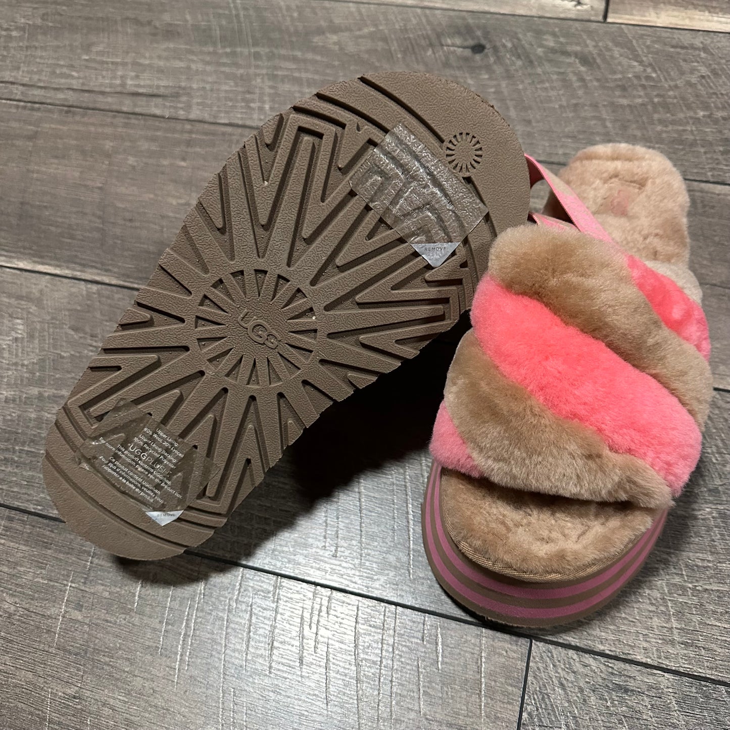 UGG Disco Stripe Slide Platform Sandals