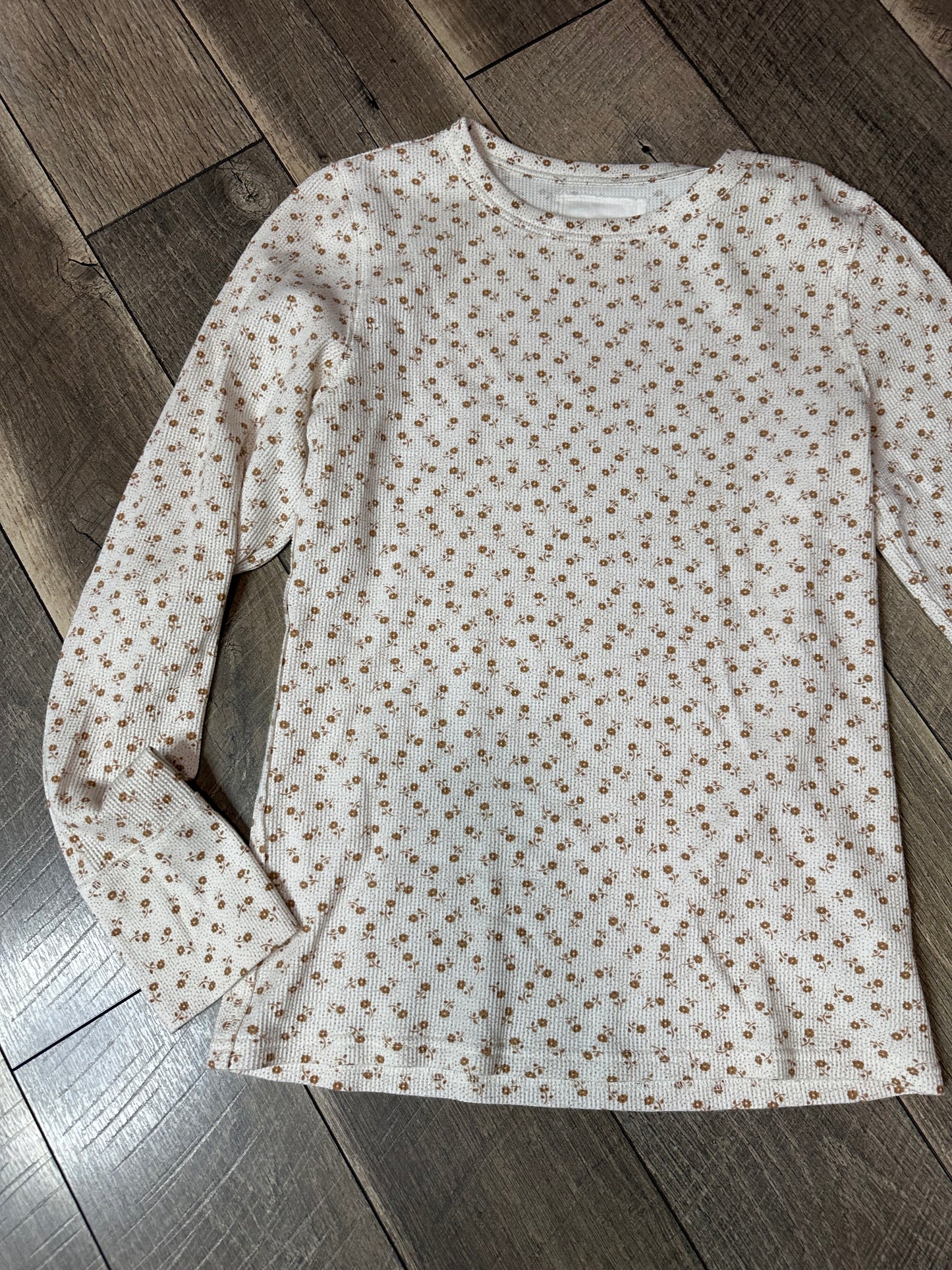Aerie Waffleknit Floral Long Sleeve