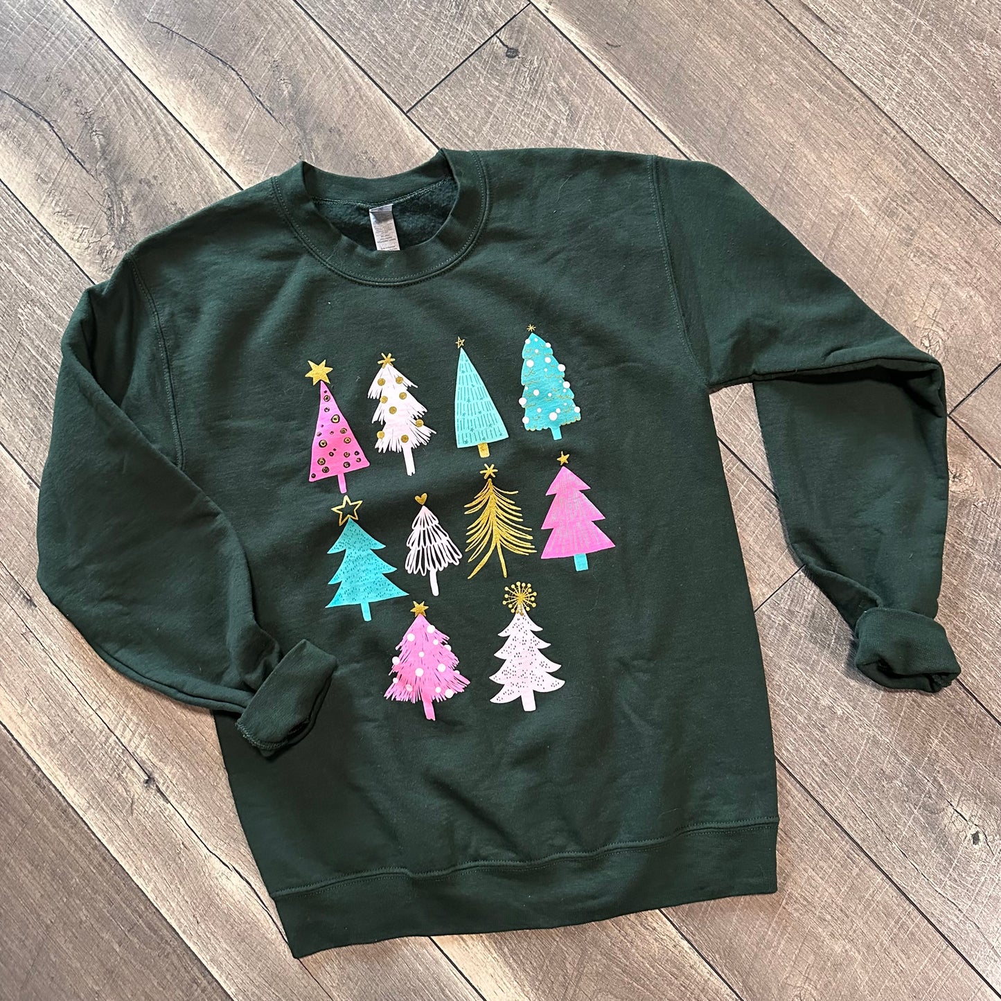 Gildan Christmas Trees Crewneck