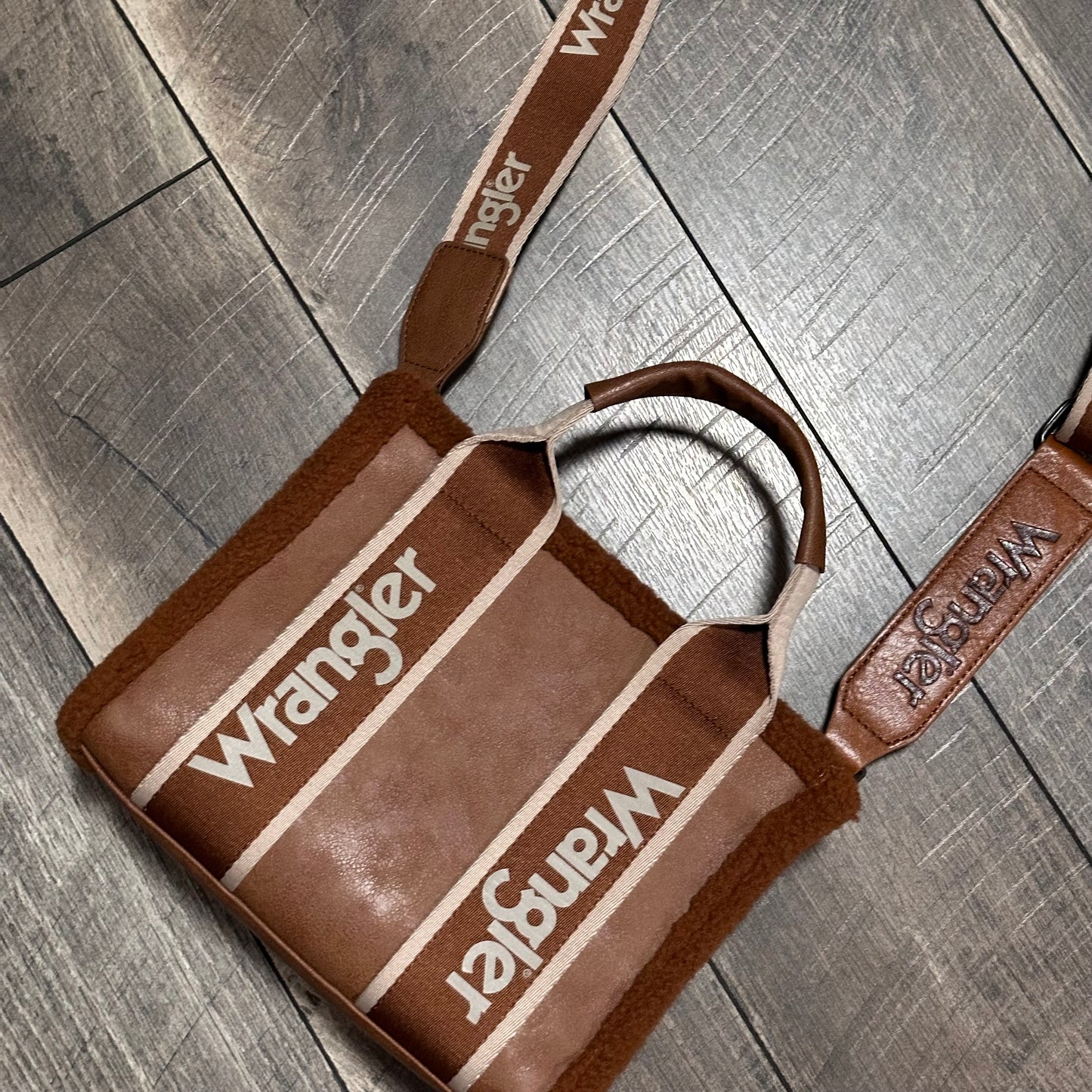 Wrangler Color Block Small Tote Crossbody