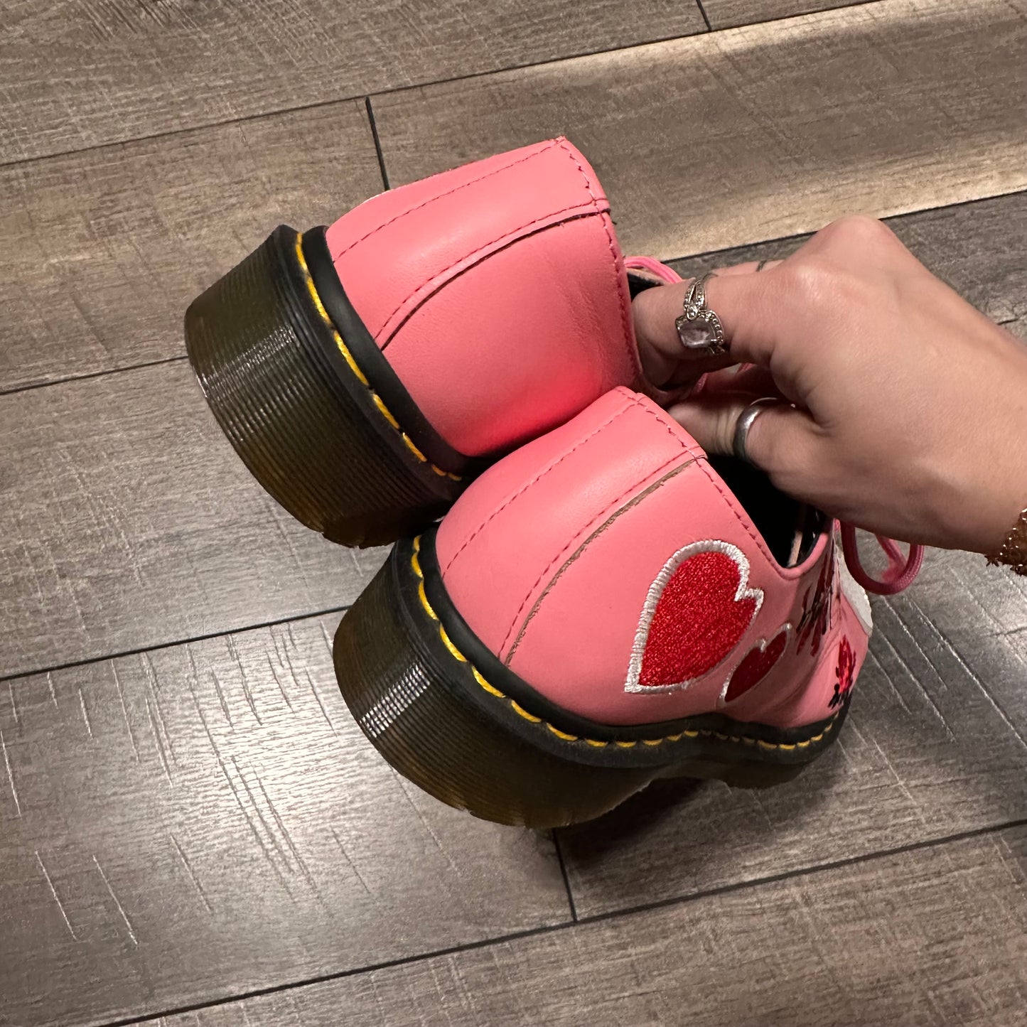 Dr. Martens 1461 Sequin Hearts Shoes