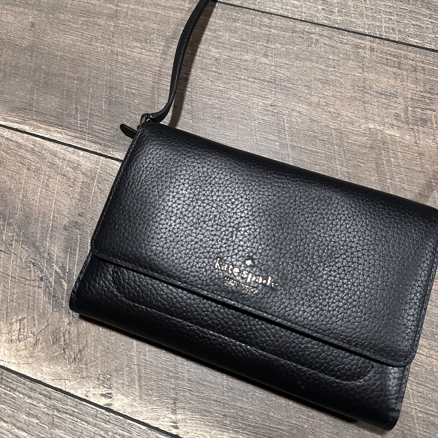 Kate Spade Pebble Leather Wallet Crossbody