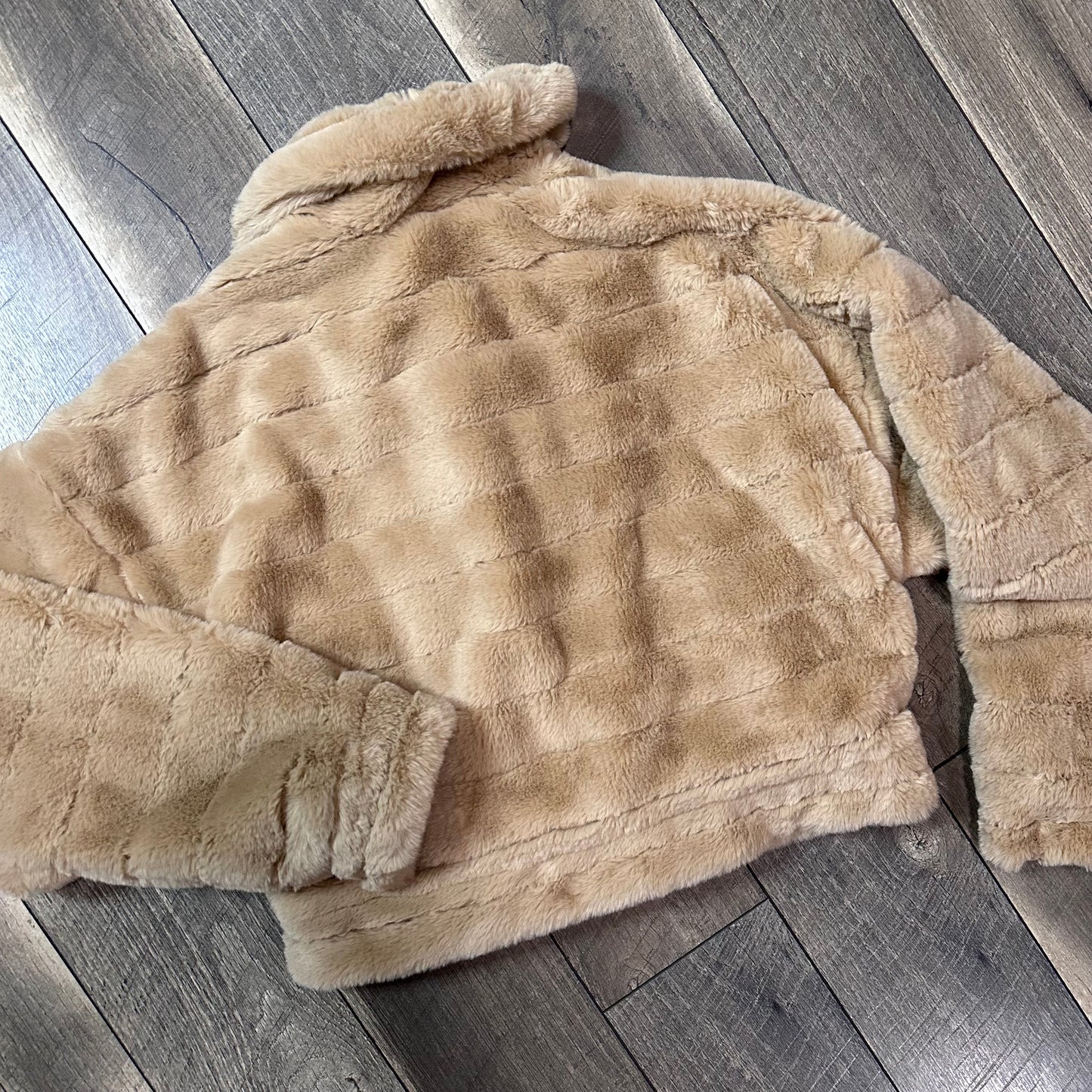 Steve Madden Faux Fur Zip Jacket