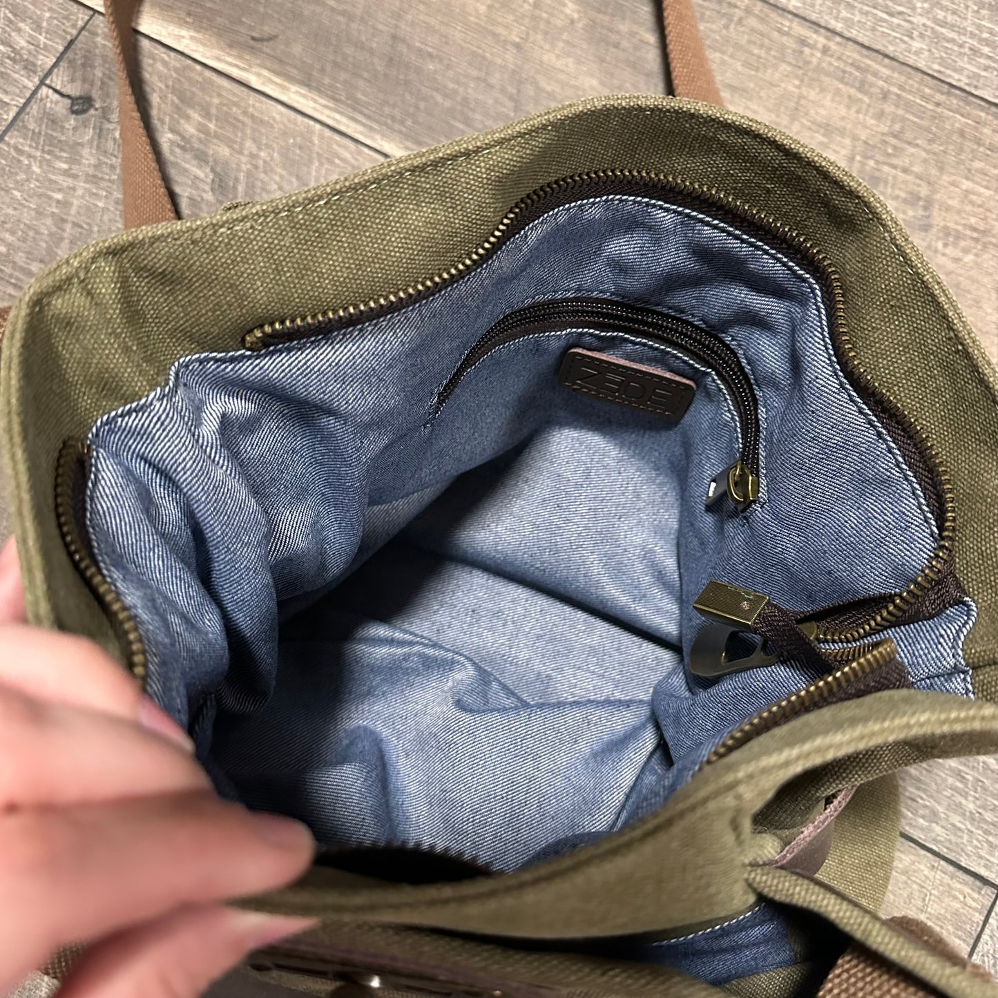 ZEDE Pont Des Arts Canvas Crossbody Bag