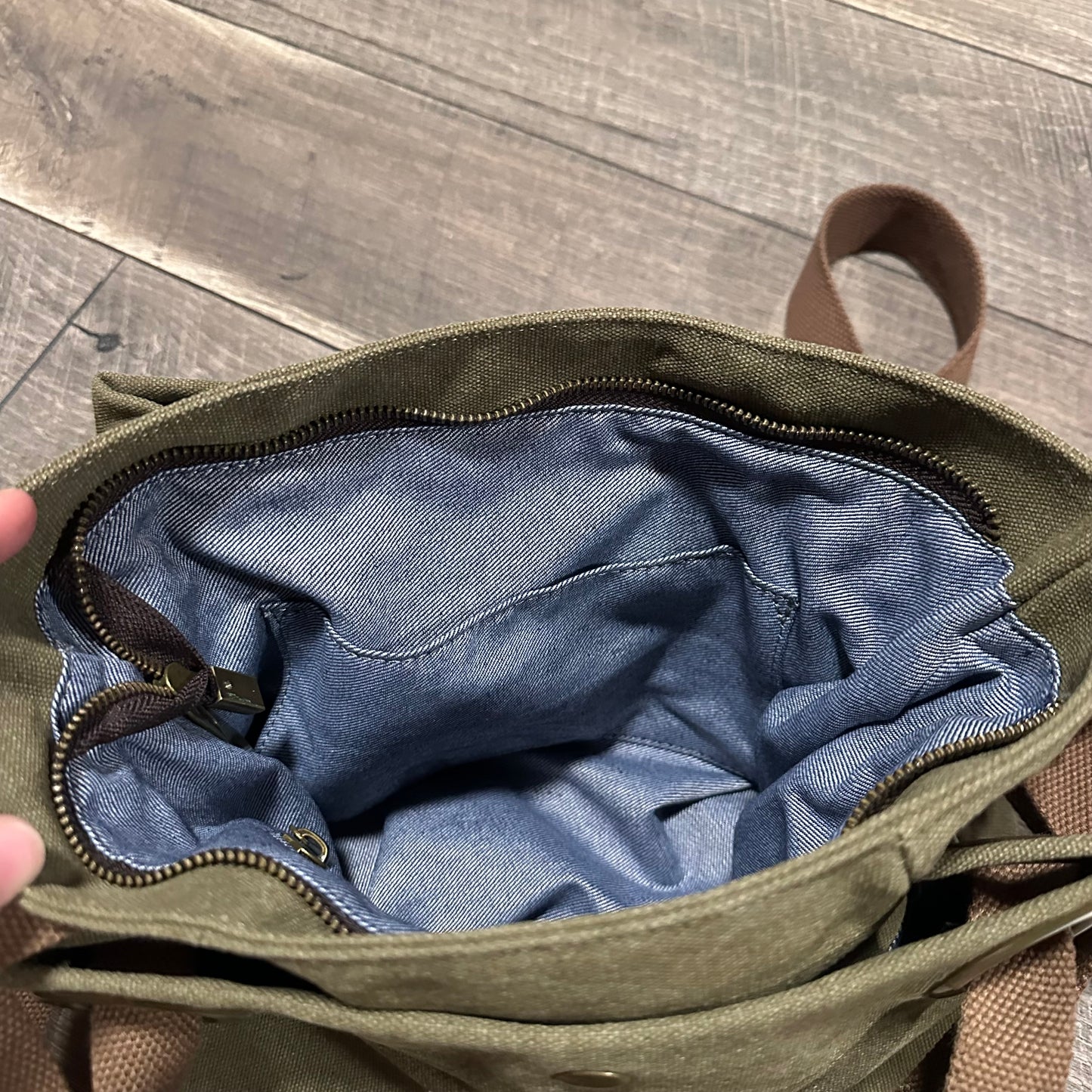 ZEDE Pont Des Arts Canvas Crossbody Bag